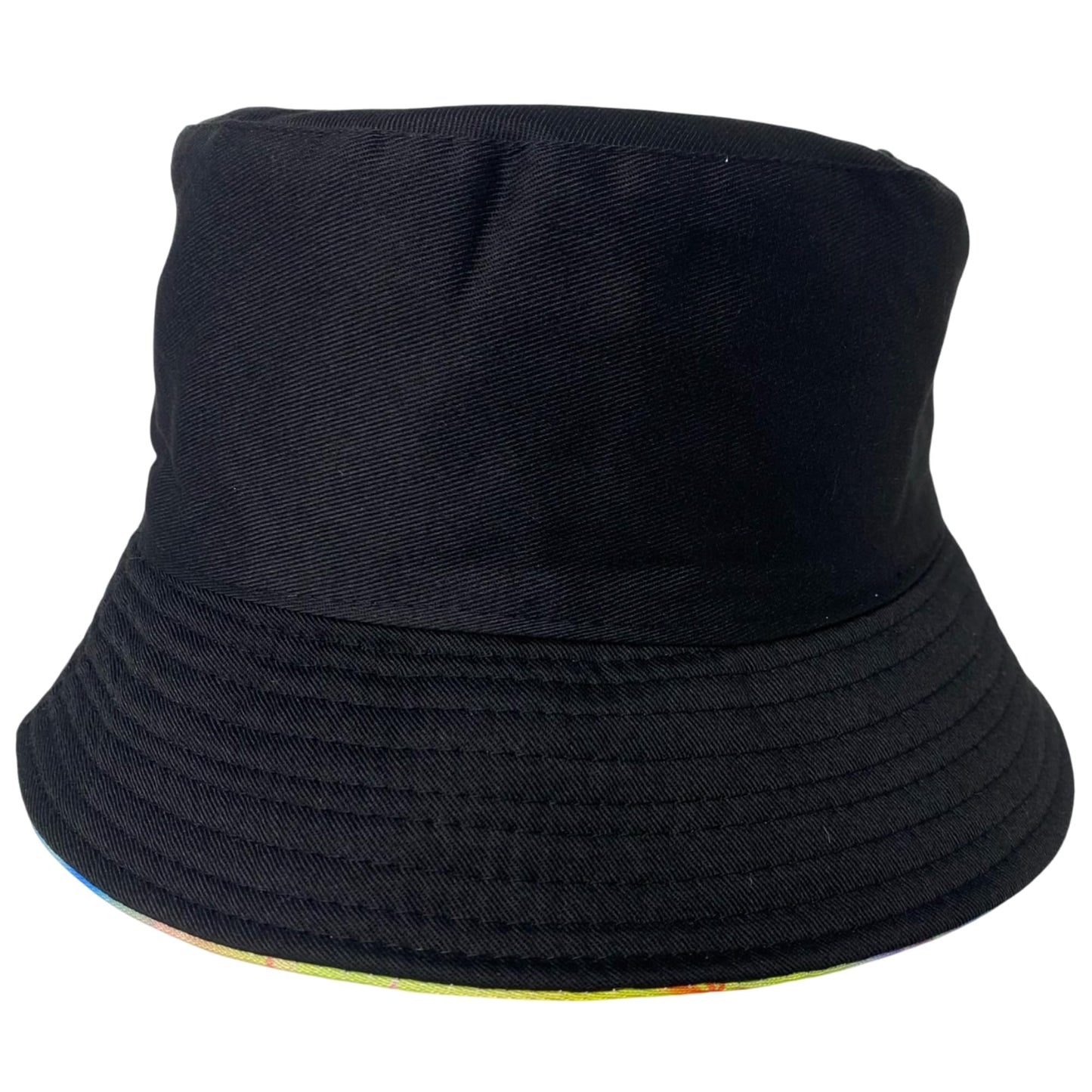 Unisex Marijuana Tie-Dye Bucket Hat Reversible Double-Side-Wear Packable for Travel, Outdoors, and Beach