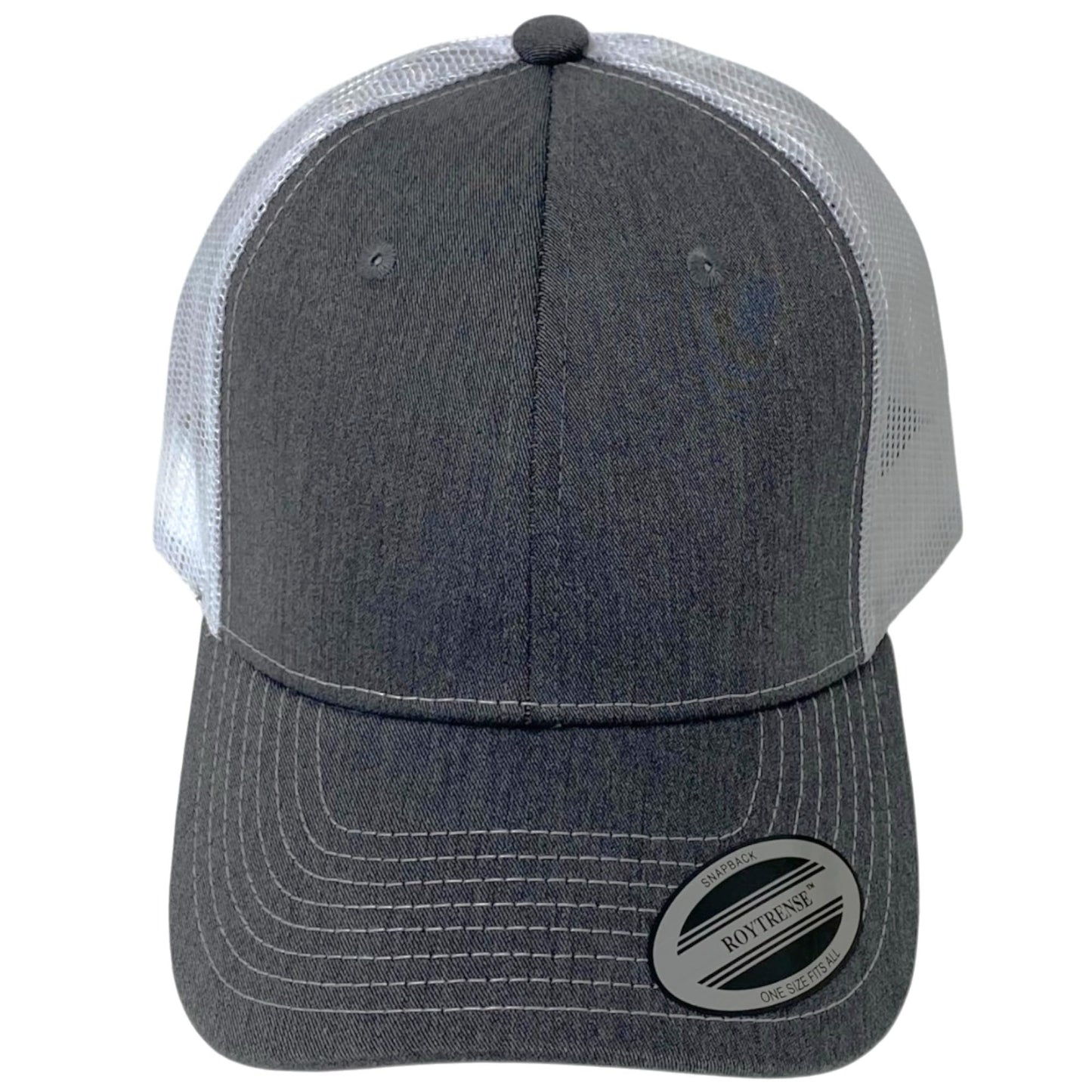 Classic Solid Color Mesh Trucker Hat - Adjustable Snapback Cap for Men & Women - Casual & Sporty Style