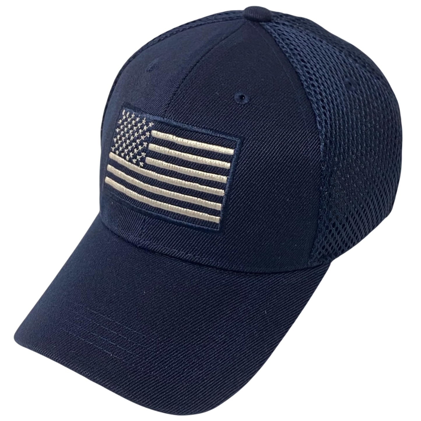 Roytrense Unisex Embroidered Flag Baseball Cap – Patriotic Mesh Dad Hat