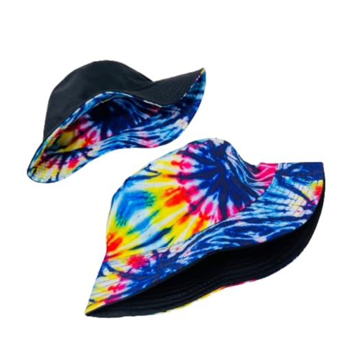Unisex Bucket Hat Reversible Double-Side-Wear Packable for Travel, Outdoors, and Beach