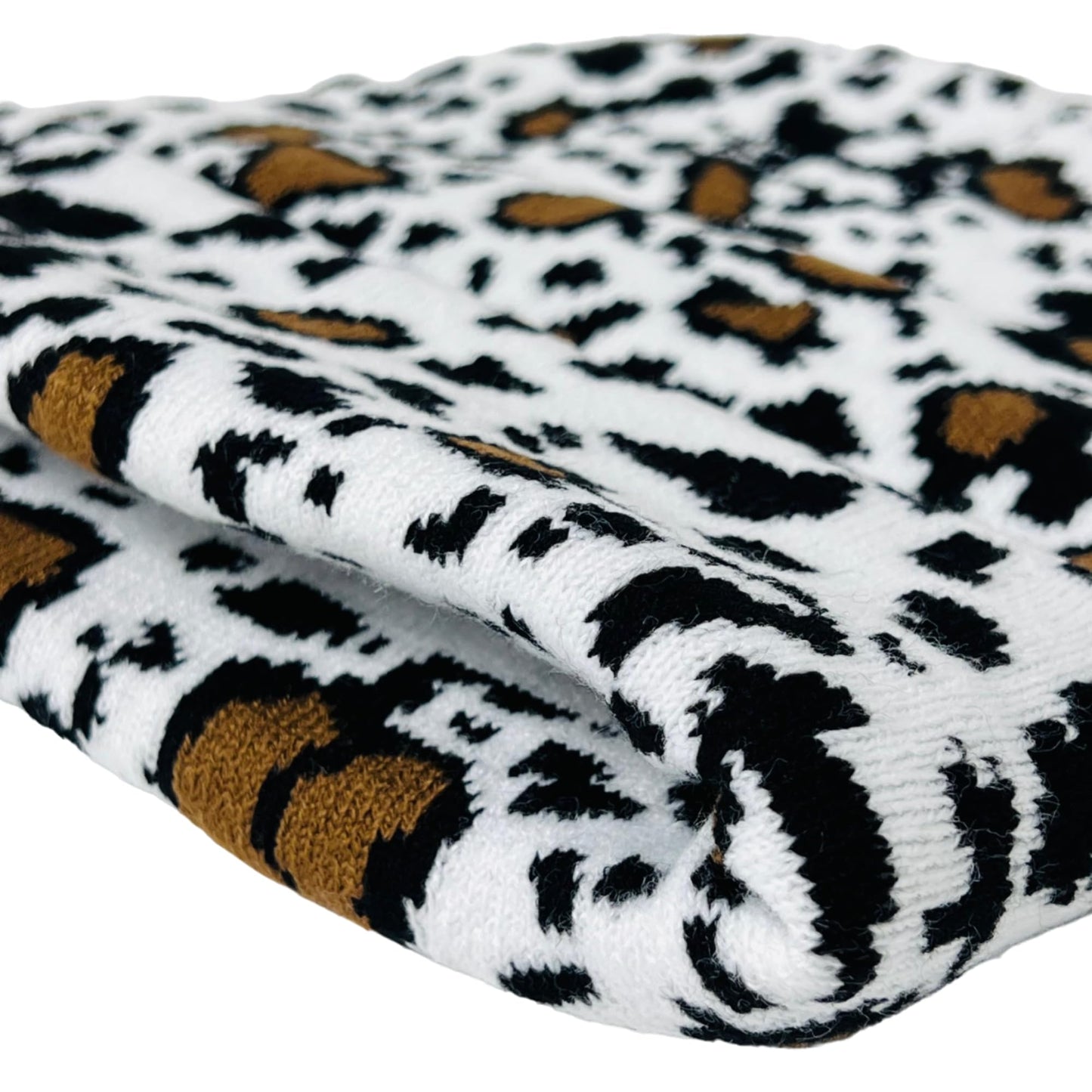 Child Unisex Animal Print Winter Knit Beanie