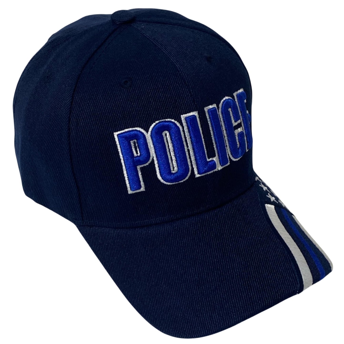 Roytrense Unisex Embroidered Police Baseball Cap – Blue Line Flag Embroidered Bill