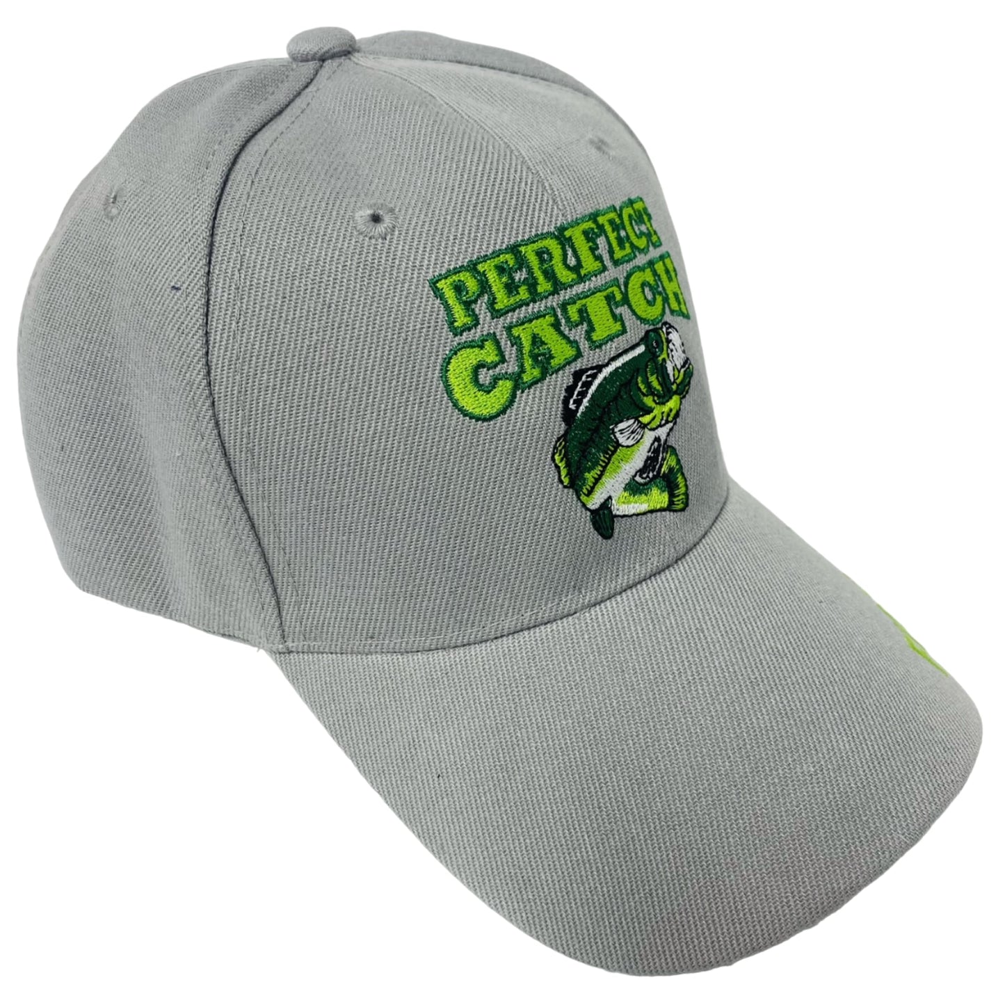 Roytrense Embroidered Perfect Catch Adjustable Fishing Baseball Cap