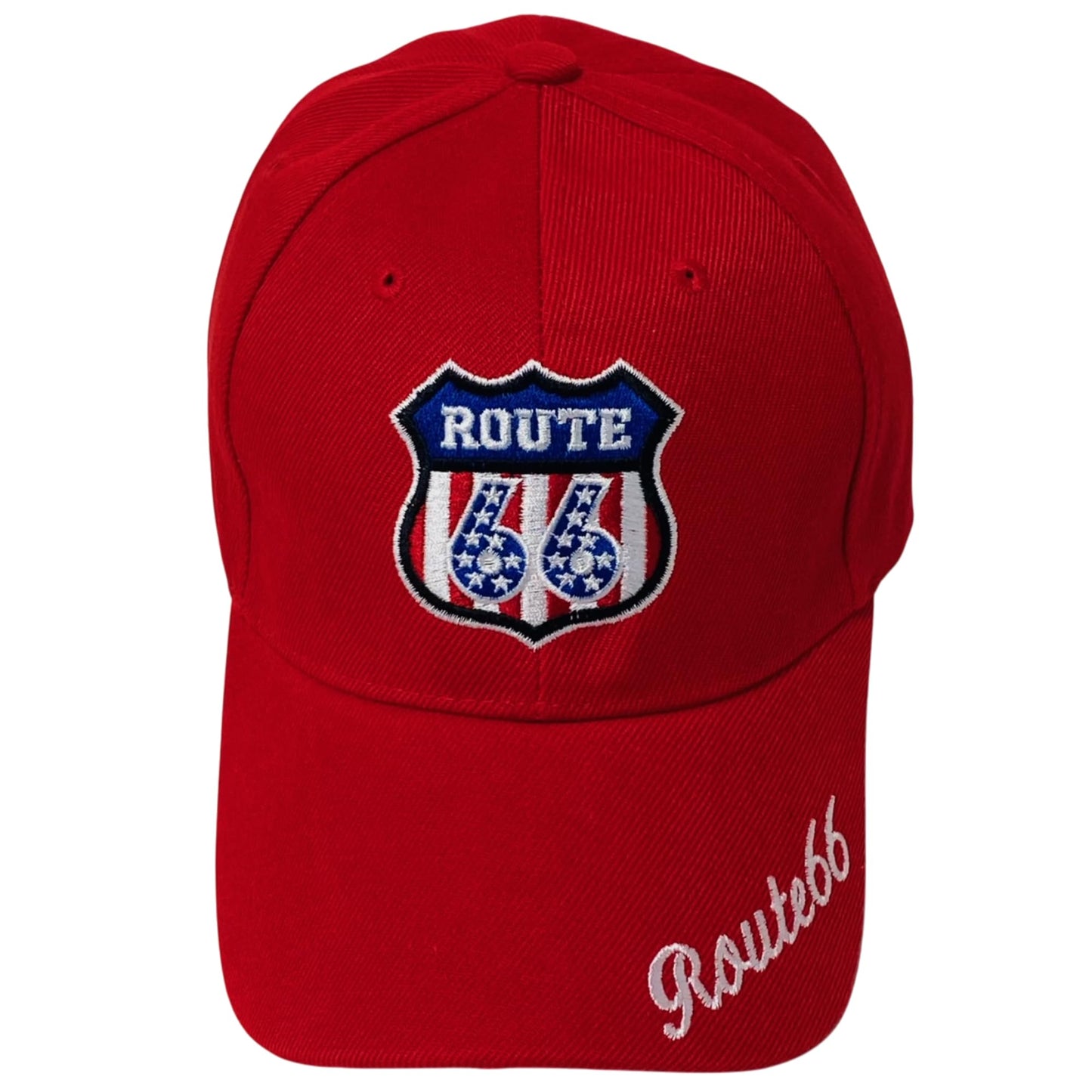 Roytrense Unisex Route 66 Embroidered Baseball Cap - Travel Inspired Adjustable Dad Hat