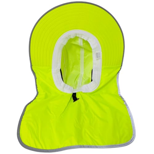 Packable and Adjustable Neon Boonie Sun Hat with Neck Flap