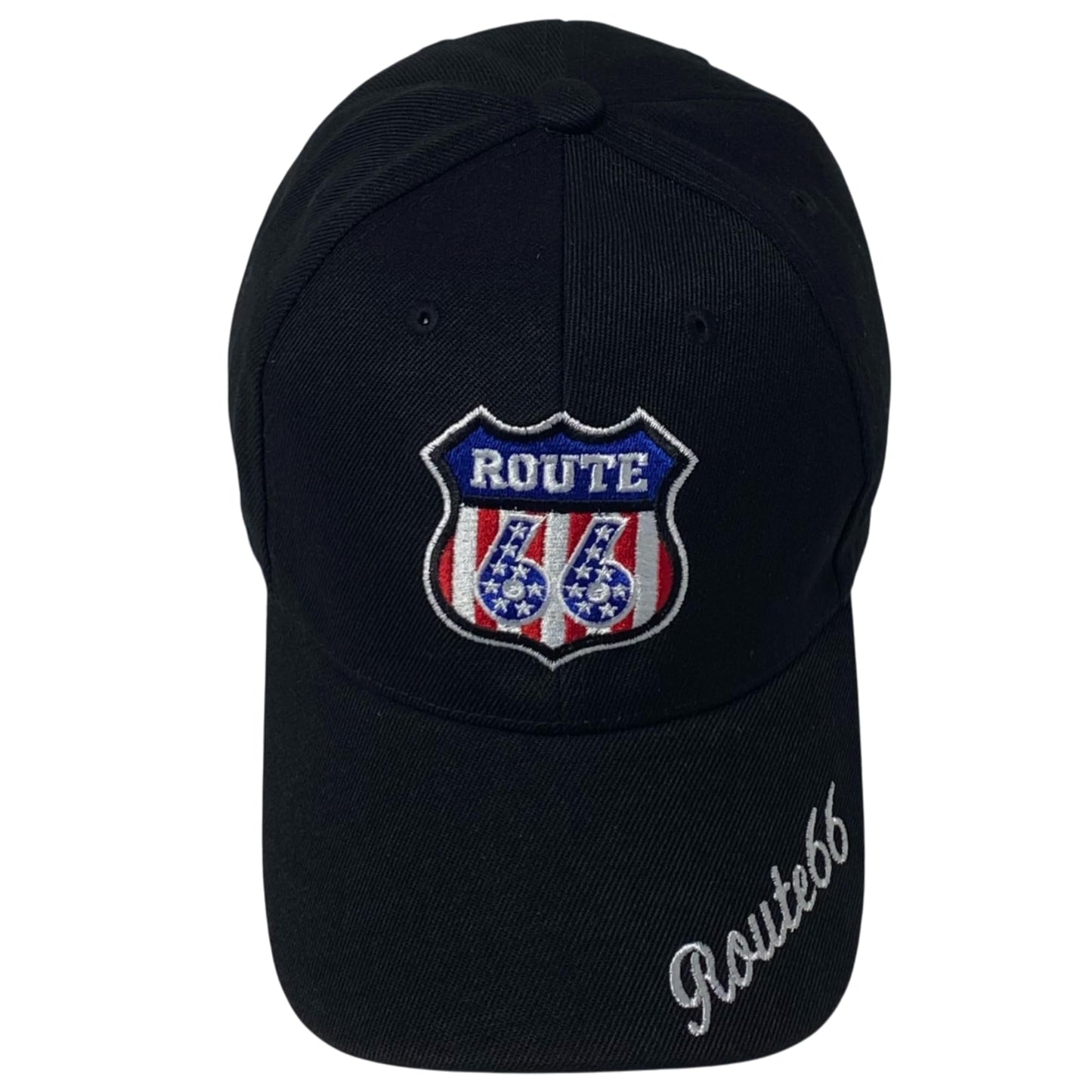 Roytrense Unisex Route 66 Embroidered Baseball Cap - Travel Inspired Adjustable Dad Hat
