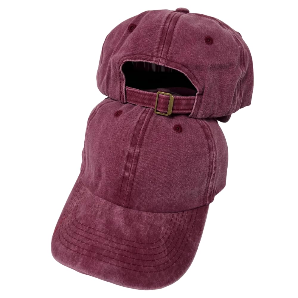 Roytrense Unisex 100% Cotton Washed Low Profile Dad Hat - Adjustable Baseball Cap for Outdoor Activities