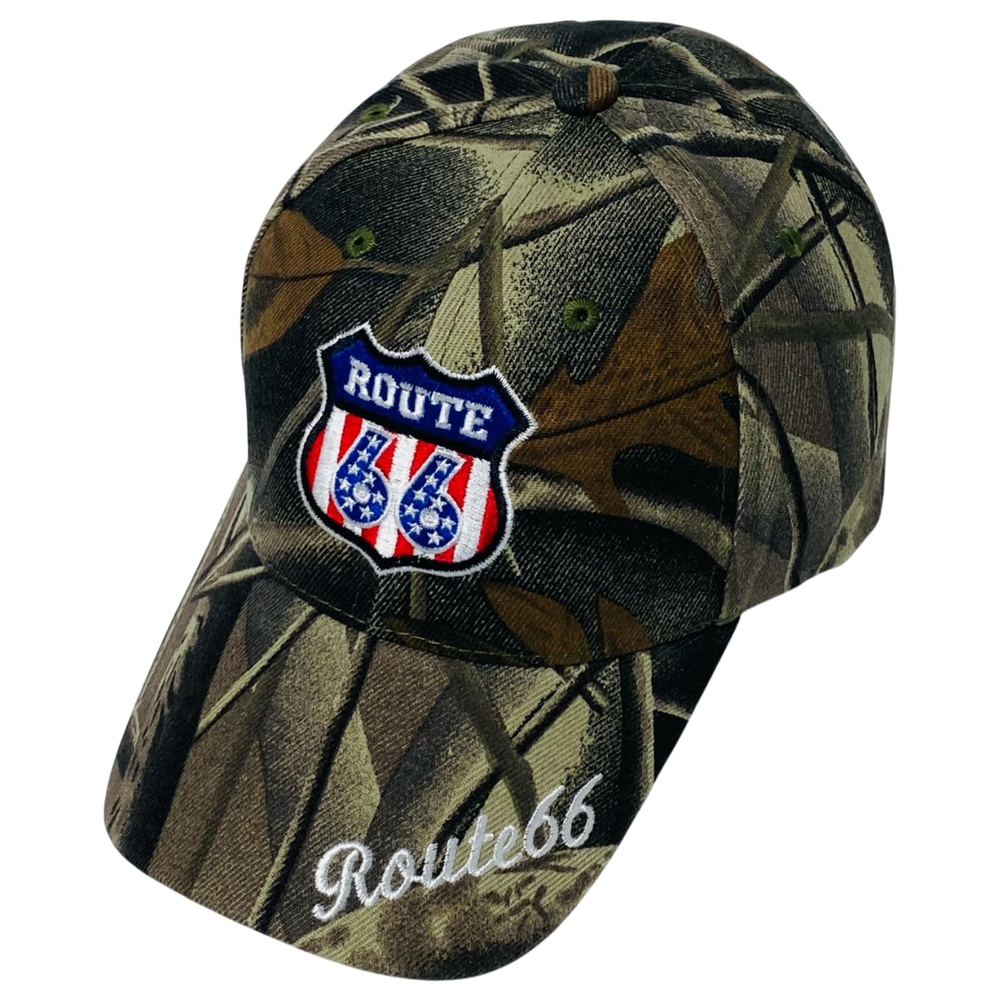 Roytrense Unisex Route 66 Embroidered Baseball Cap - Travel Inspired Adjustable Dad Hat