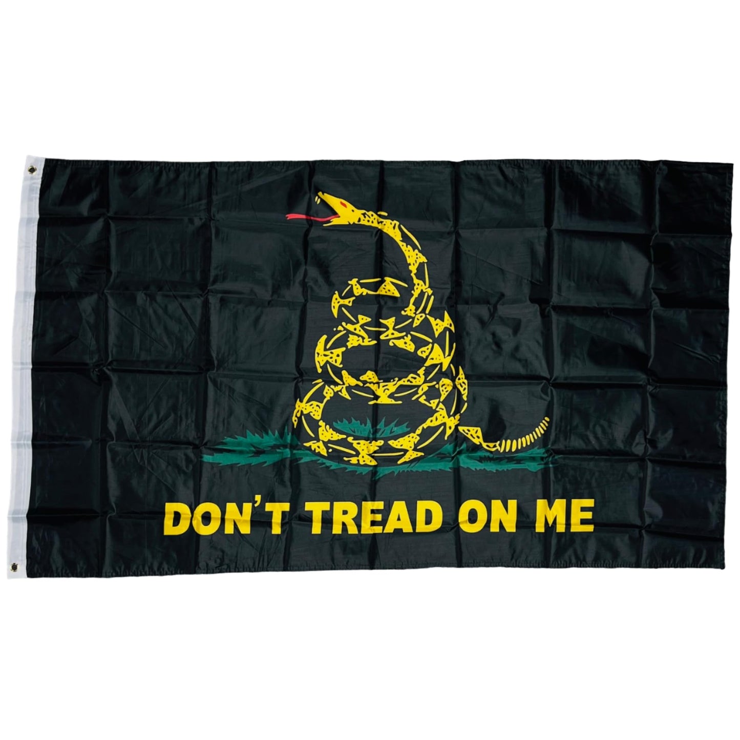 Double Stitched Don’t Tread on Me Black 3X5 Flag