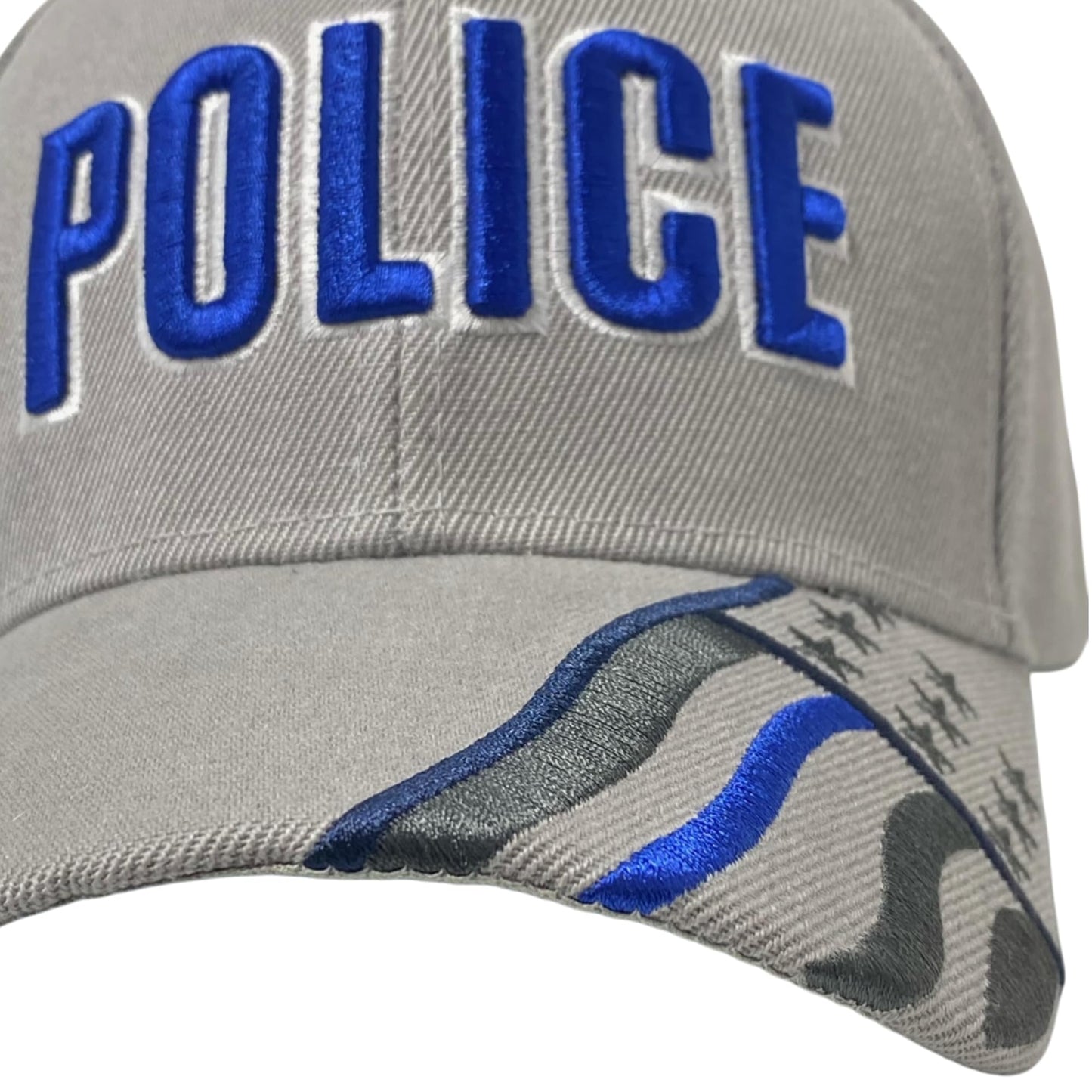Roytrense Unisex Embroidered Police Baseball Cap – Blue Line Flag Embroidered Bill