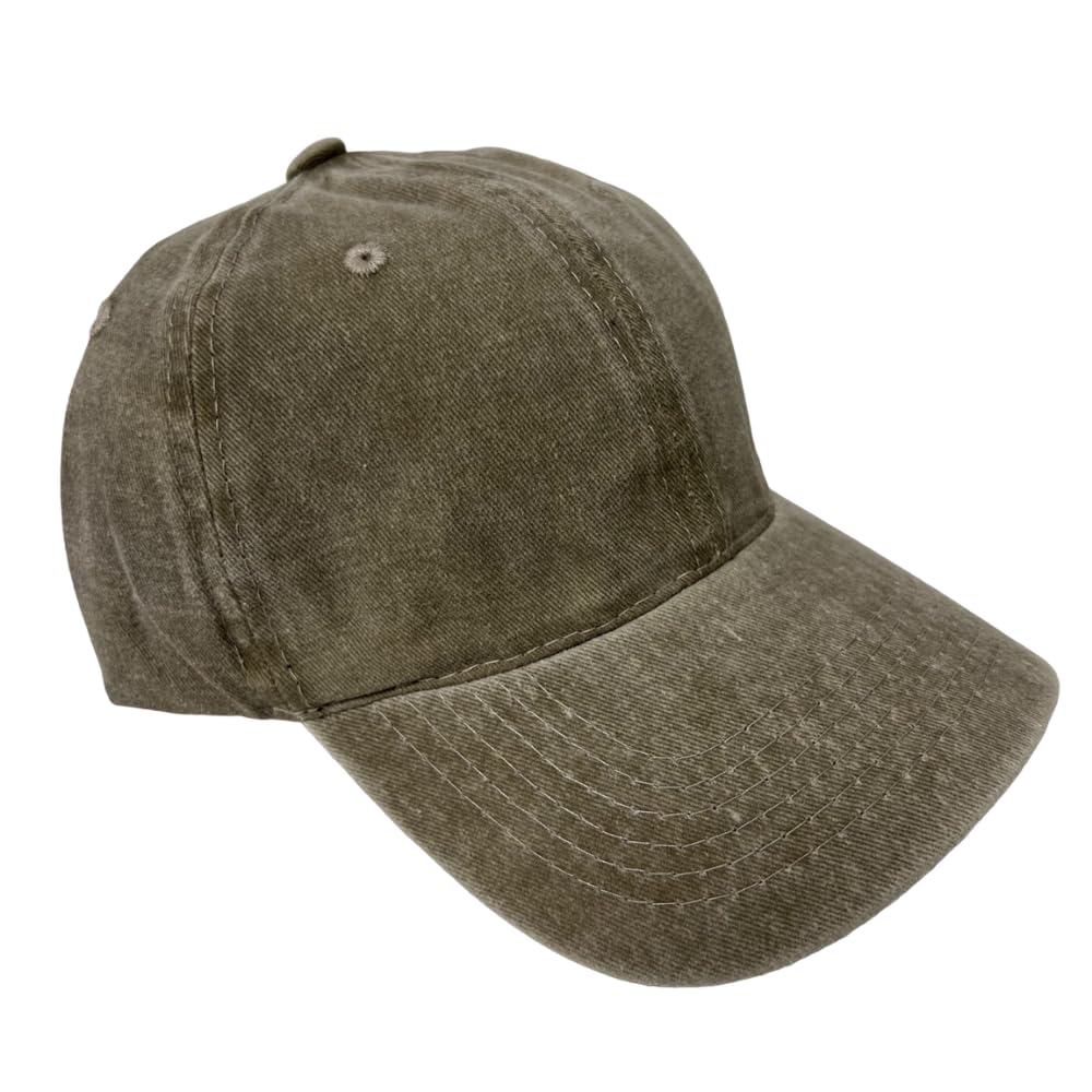 Roytrense Unisex 100% Cotton Washed Low Profile Dad Hat - Adjustable Baseball Cap for Outdoor Activities