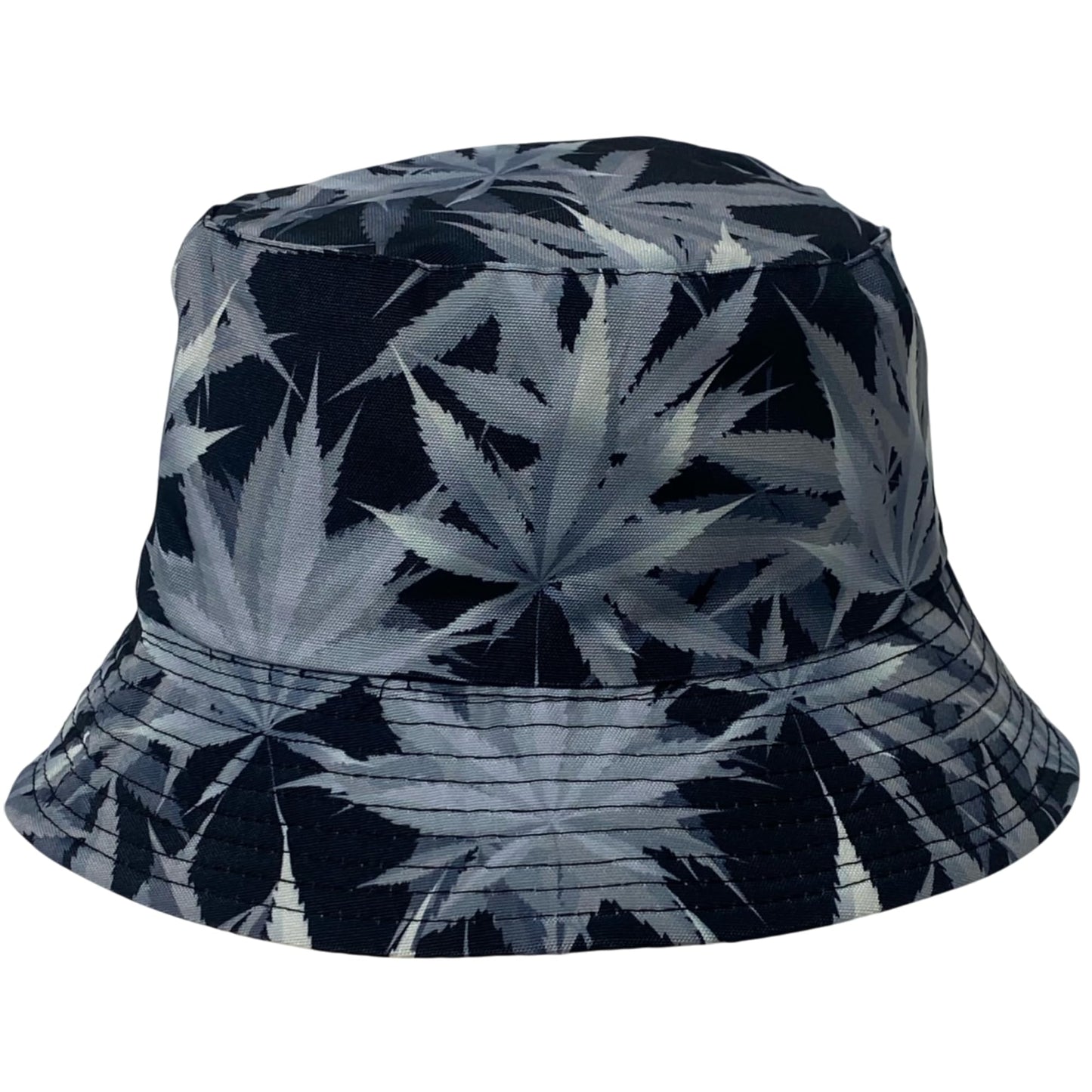 Unisex Marijuana Bucket Hat Reversible Double-Side-Wear Packable for Travel, Outdoors, and Beach