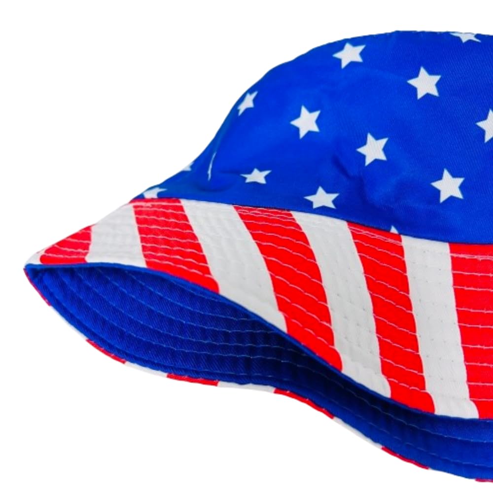 Unisex Bucket Hat Reversible Double-Side-Wear Packable for Travel, Outdoors, and Beach