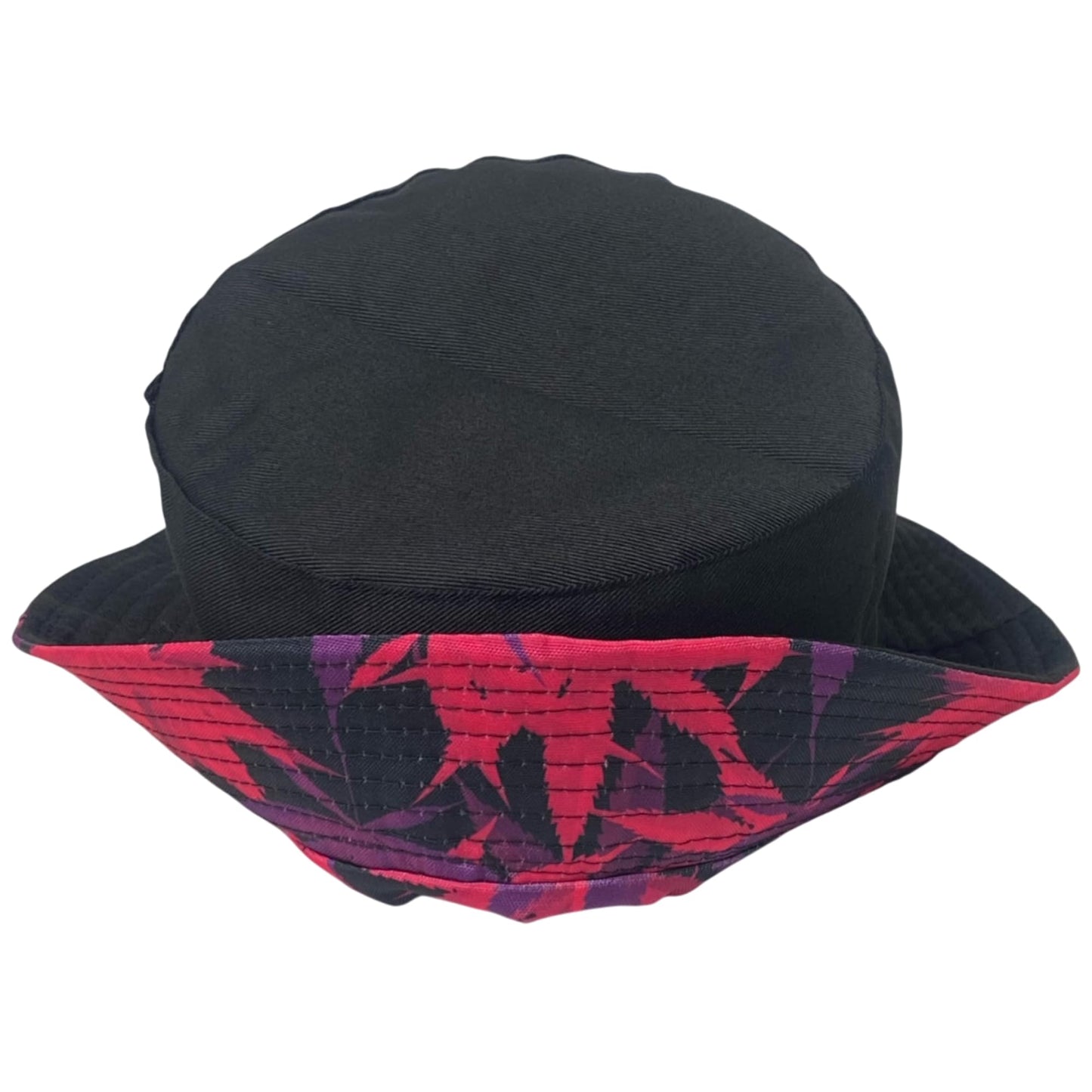 Unisex Marijuana Bucket Hat Reversible Double-Side-Wear Packable for Travel, Outdoors, and Beach