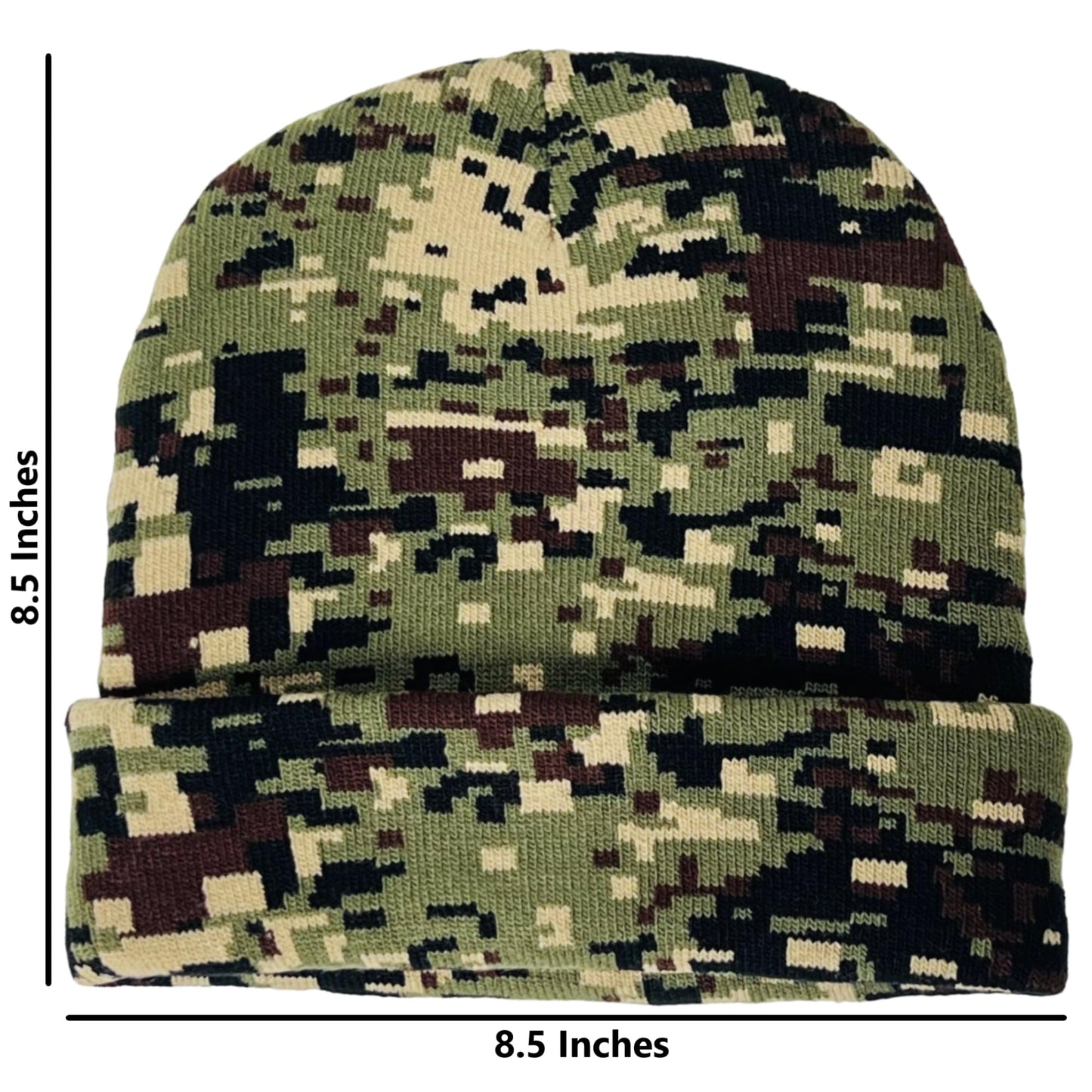 Super Soft Unisex Camo Print Winter Knit Beanie