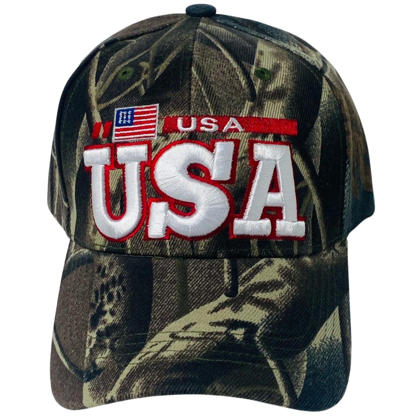 Roytrense Unisex Embroidered USA Flag Hat – Adjustable Patriotic Baseball Cap