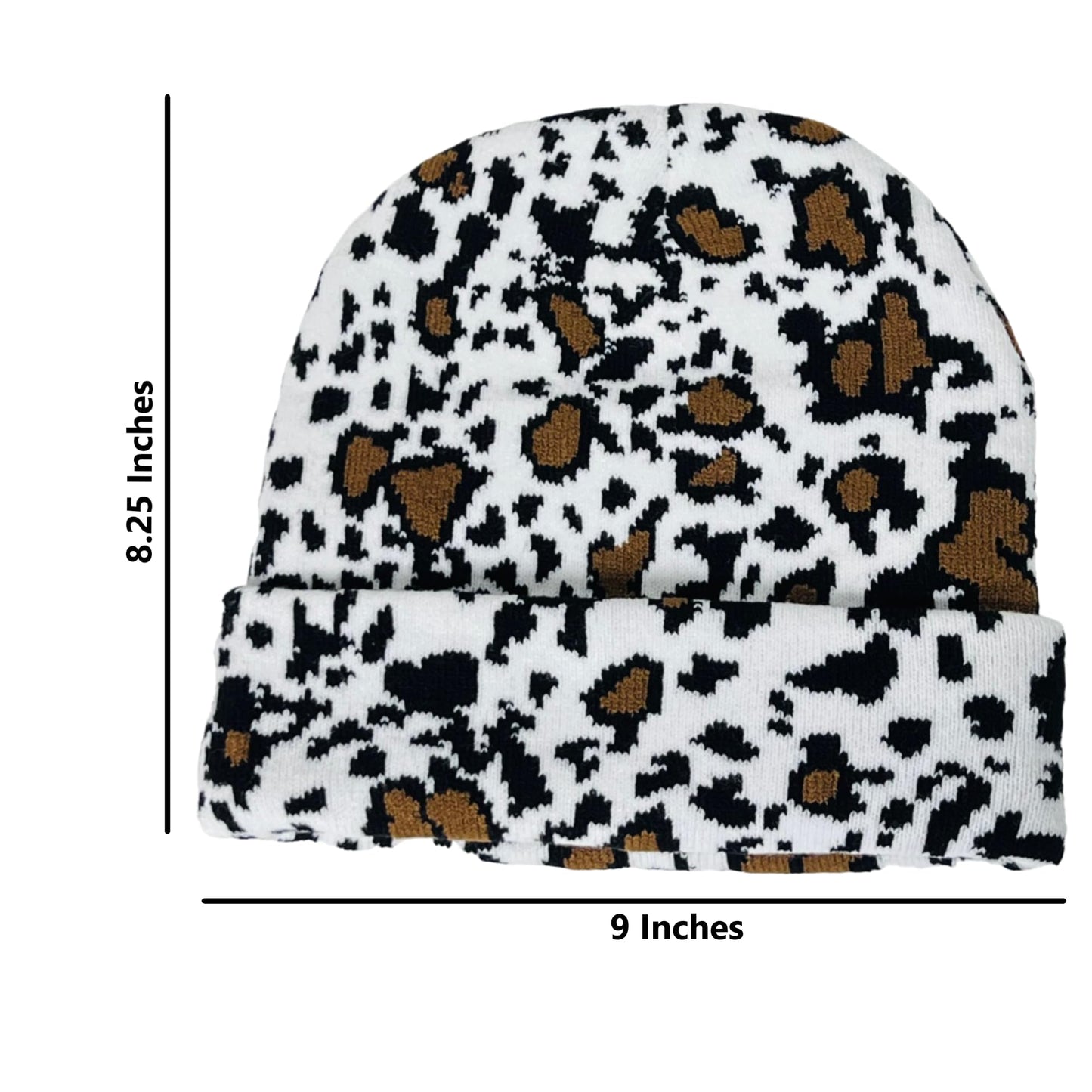 Super Soft Unisex Animal Print Winter Knit Beanie