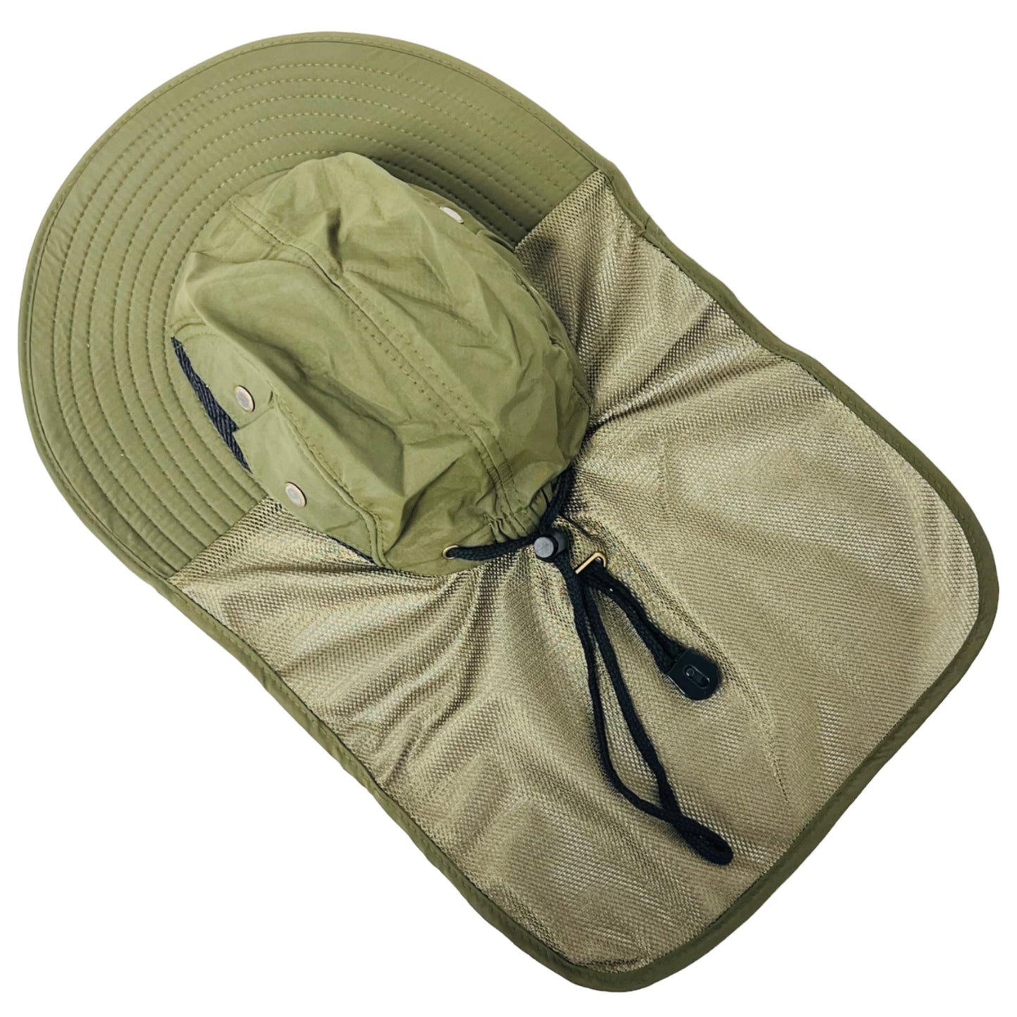 Packable and Adjustable Mesh Boonie Sun Hat with Mesh Neck Flap