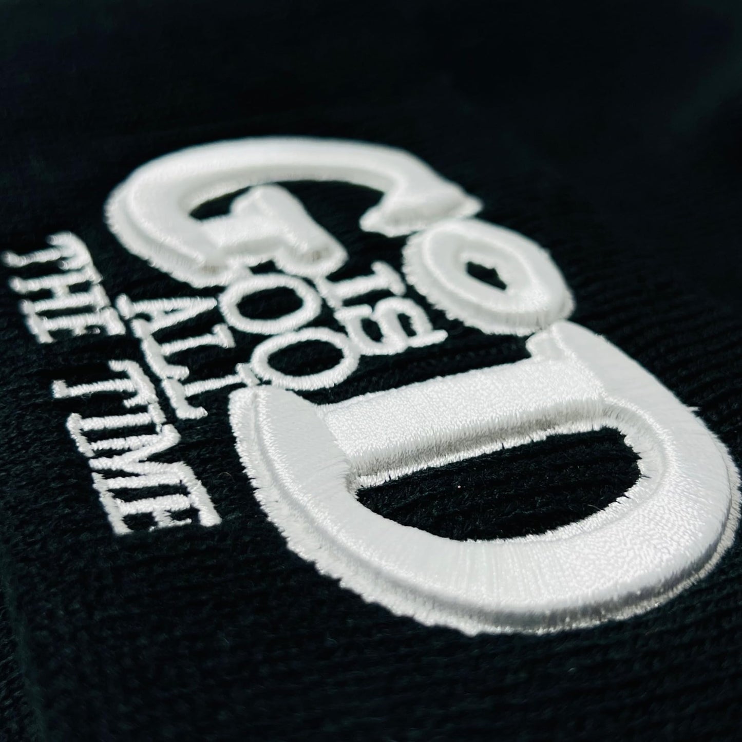 Roytrense Unisex 3D Embroidered God is Good All The Time Winter Knit Beanie