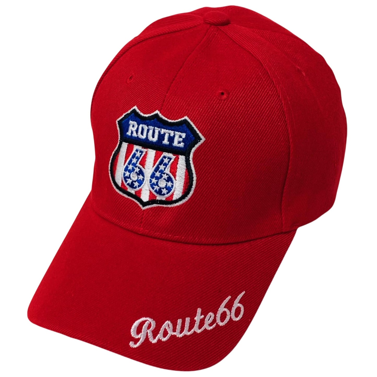 Roytrense Unisex Route 66 Embroidered Baseball Cap - Travel Inspired Adjustable Dad Hat