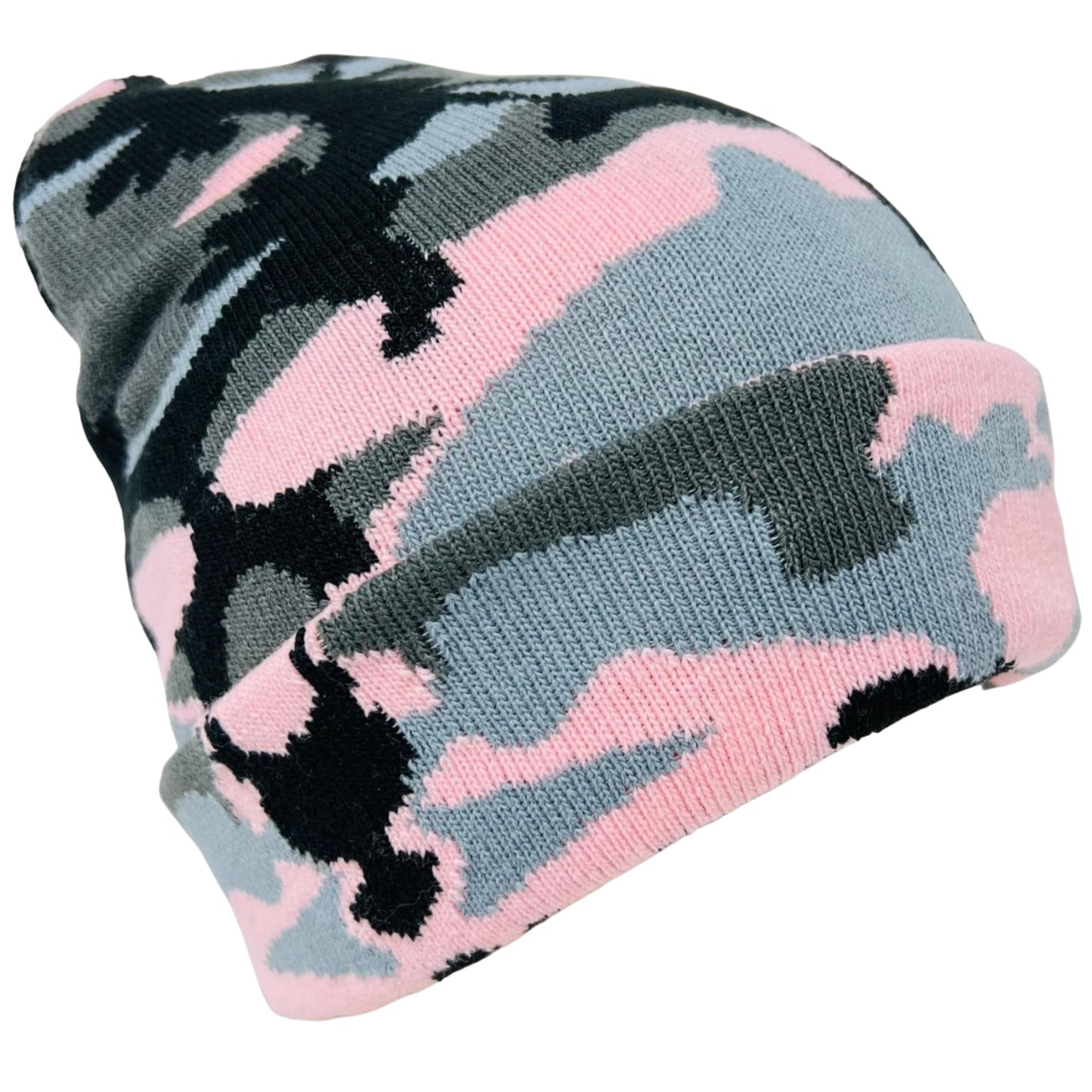 Super Soft Unisex Camo Print Winter Knit Beanie