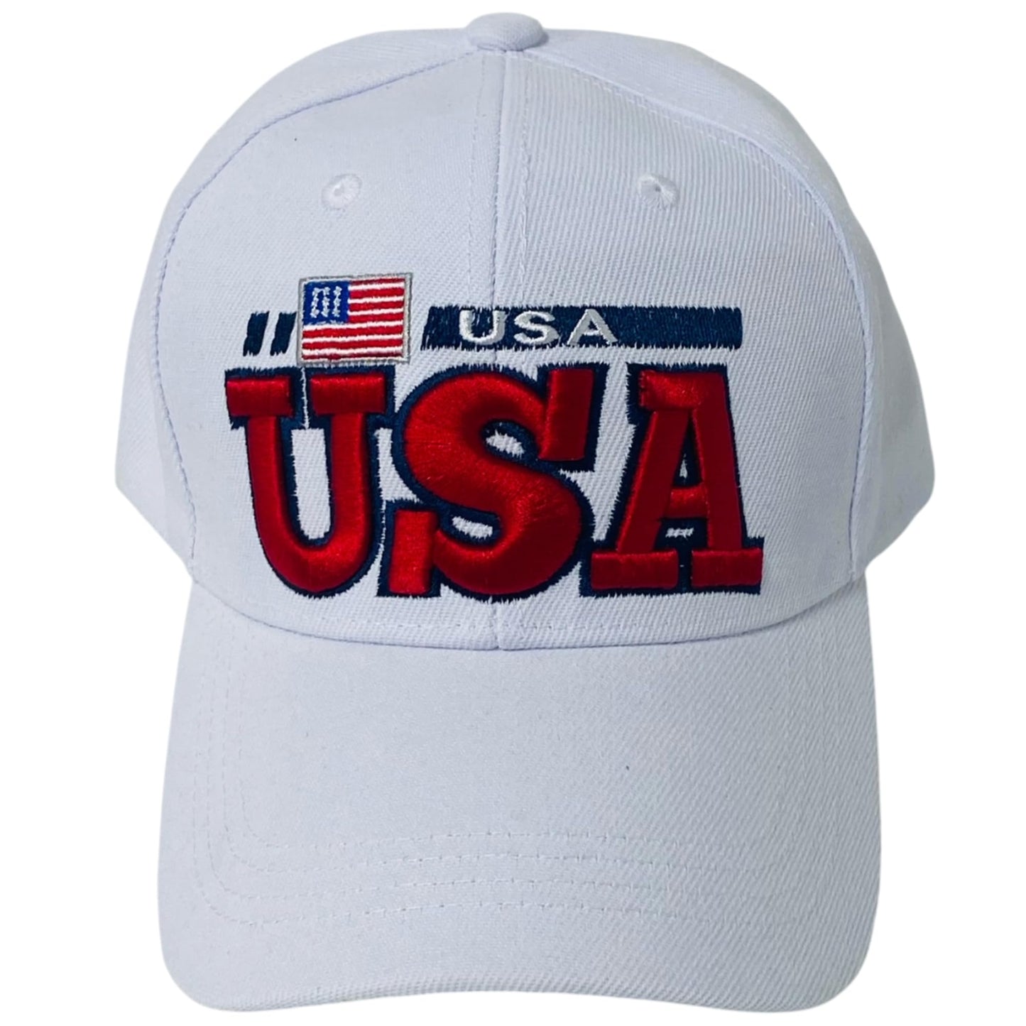 Roytrense Unisex Embroidered USA Flag Hat – Adjustable Patriotic Baseball Cap