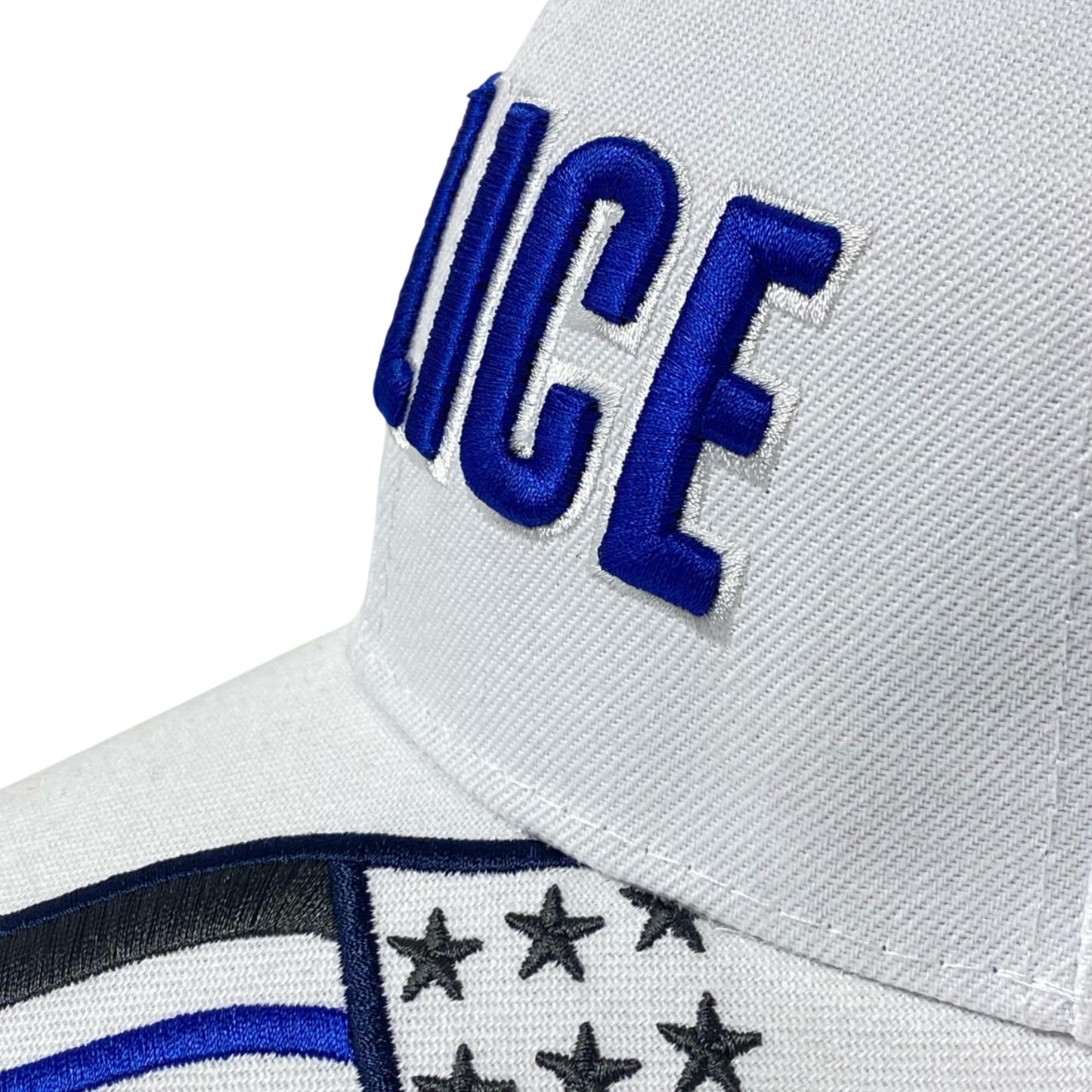 Roytrense Unisex Embroidered Police Baseball Cap – Blue Line Flag Embroidered Bill