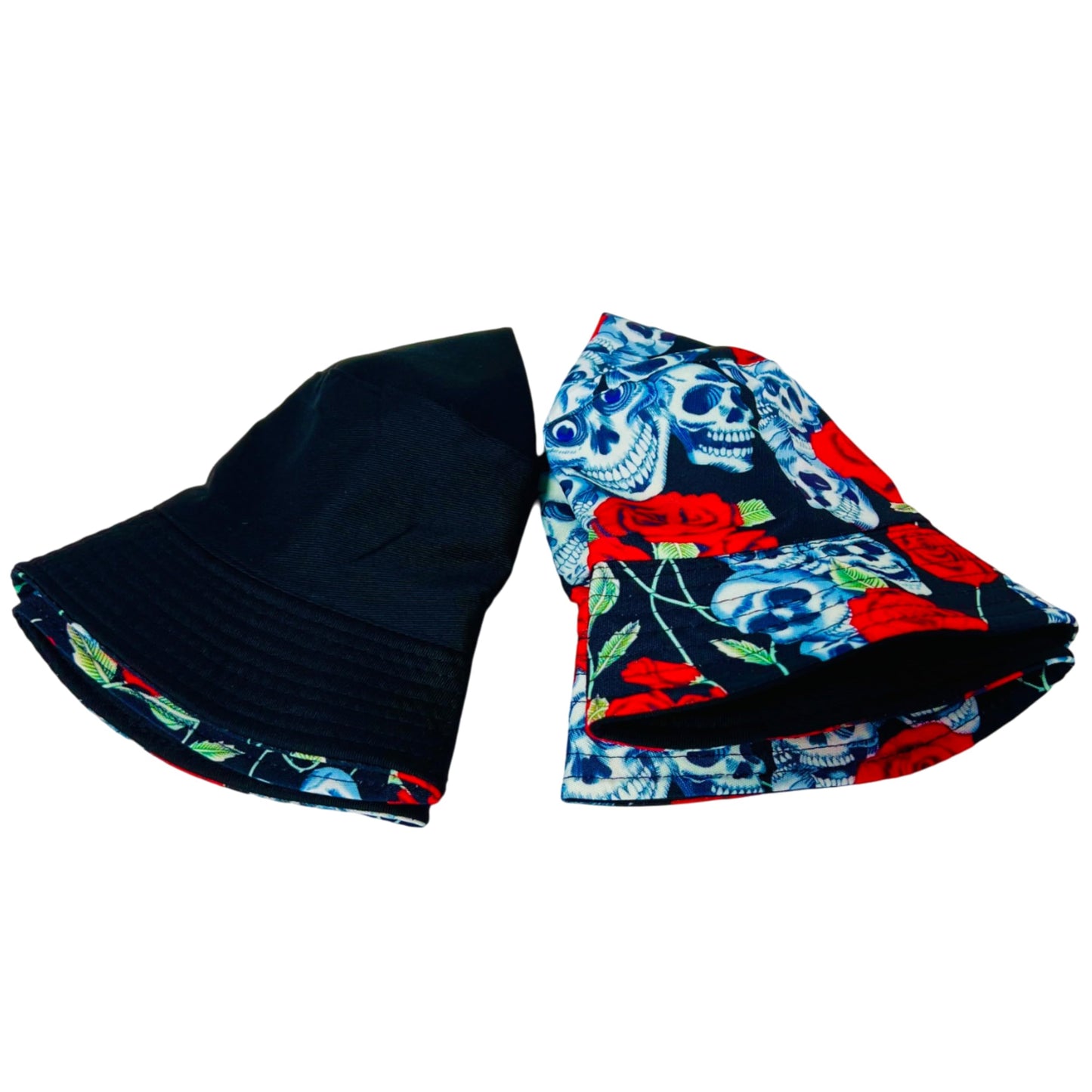 Unisex Bucket Hat Reversible Double-Side-Wear Packable for Travel, Outdoors, and Beach