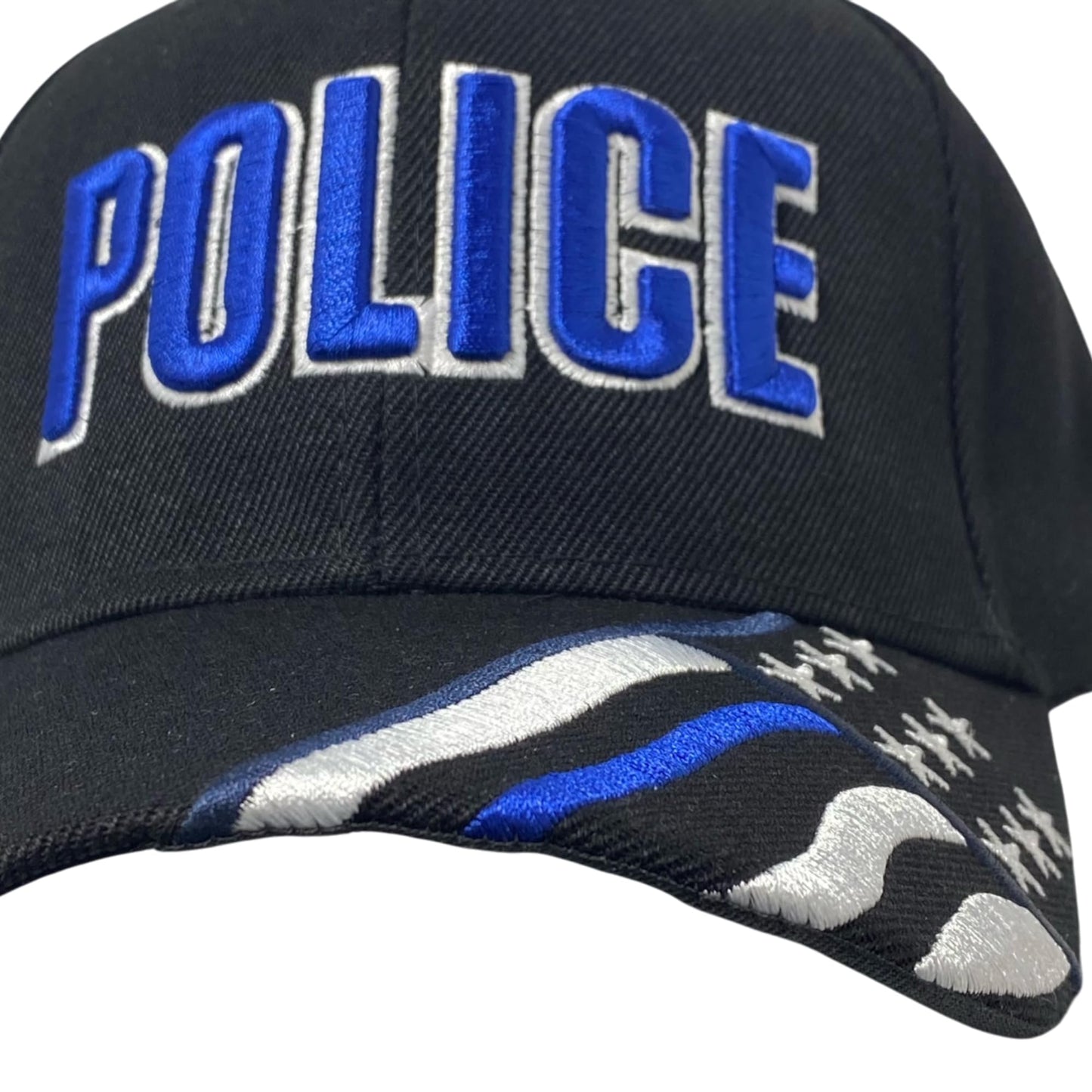 Roytrense Unisex Embroidered Police Baseball Cap – Blue Line Flag Embroidered Bill