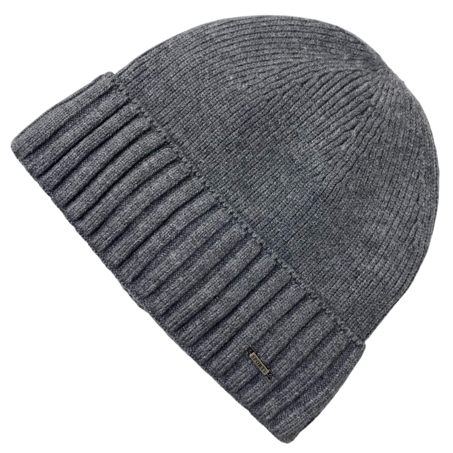 Super Soft Plush-Lined Solid Color Knitted Sport Cuffed Winter Hat