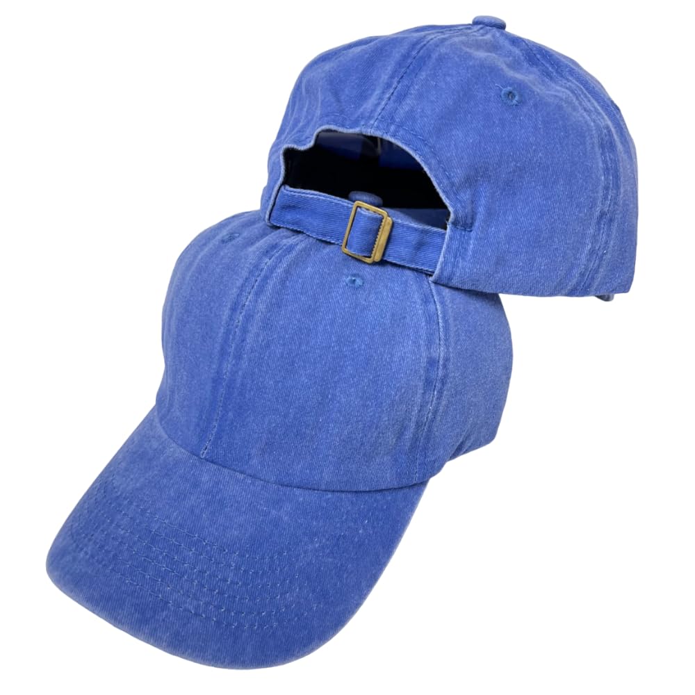 Roytrense Unisex 100% Cotton Washed Low Profile Dad Hat - Adjustable Baseball Cap for Outdoor Activities