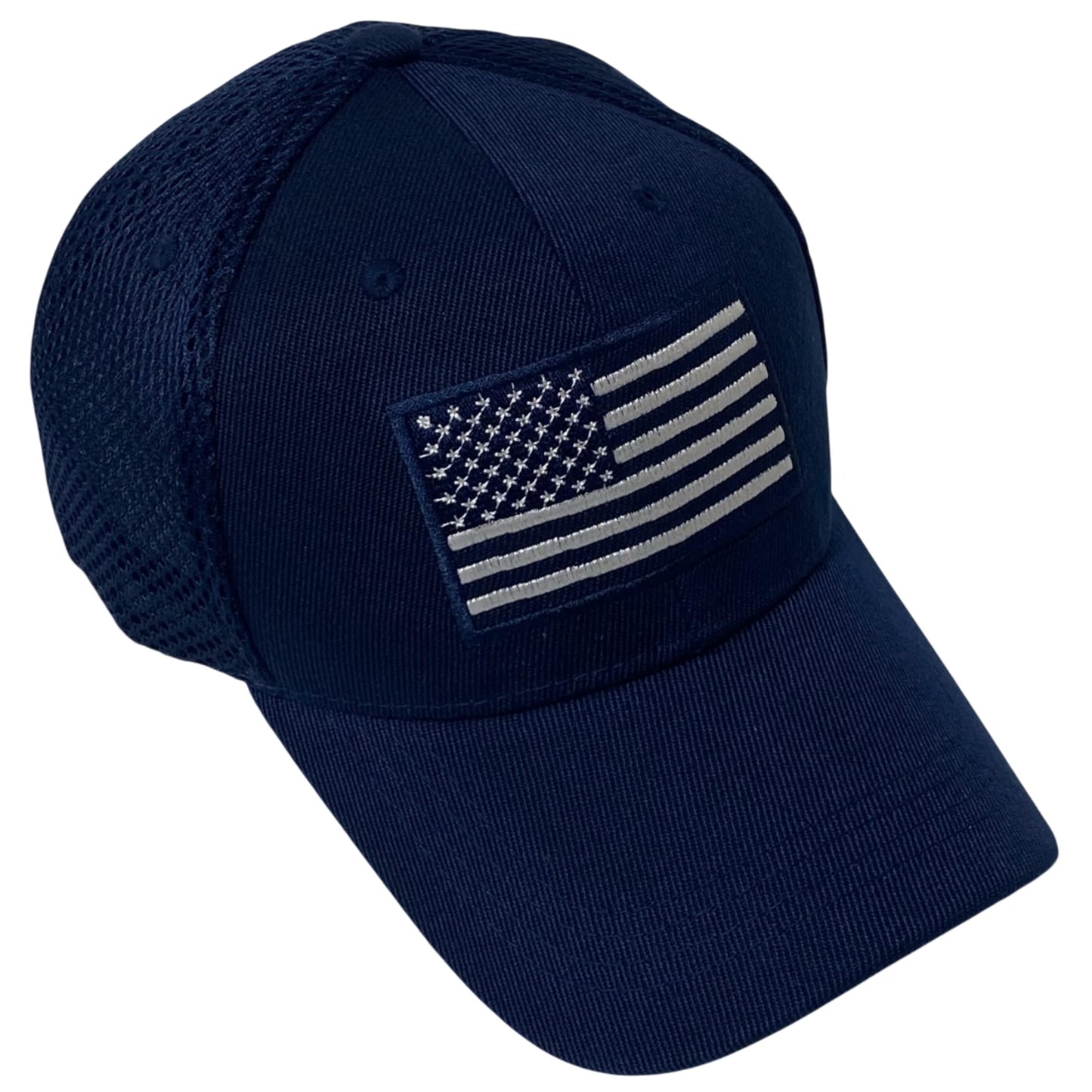 Roytrense Unisex Embroidered Flag Baseball Cap – Patriotic Mesh Dad Hat