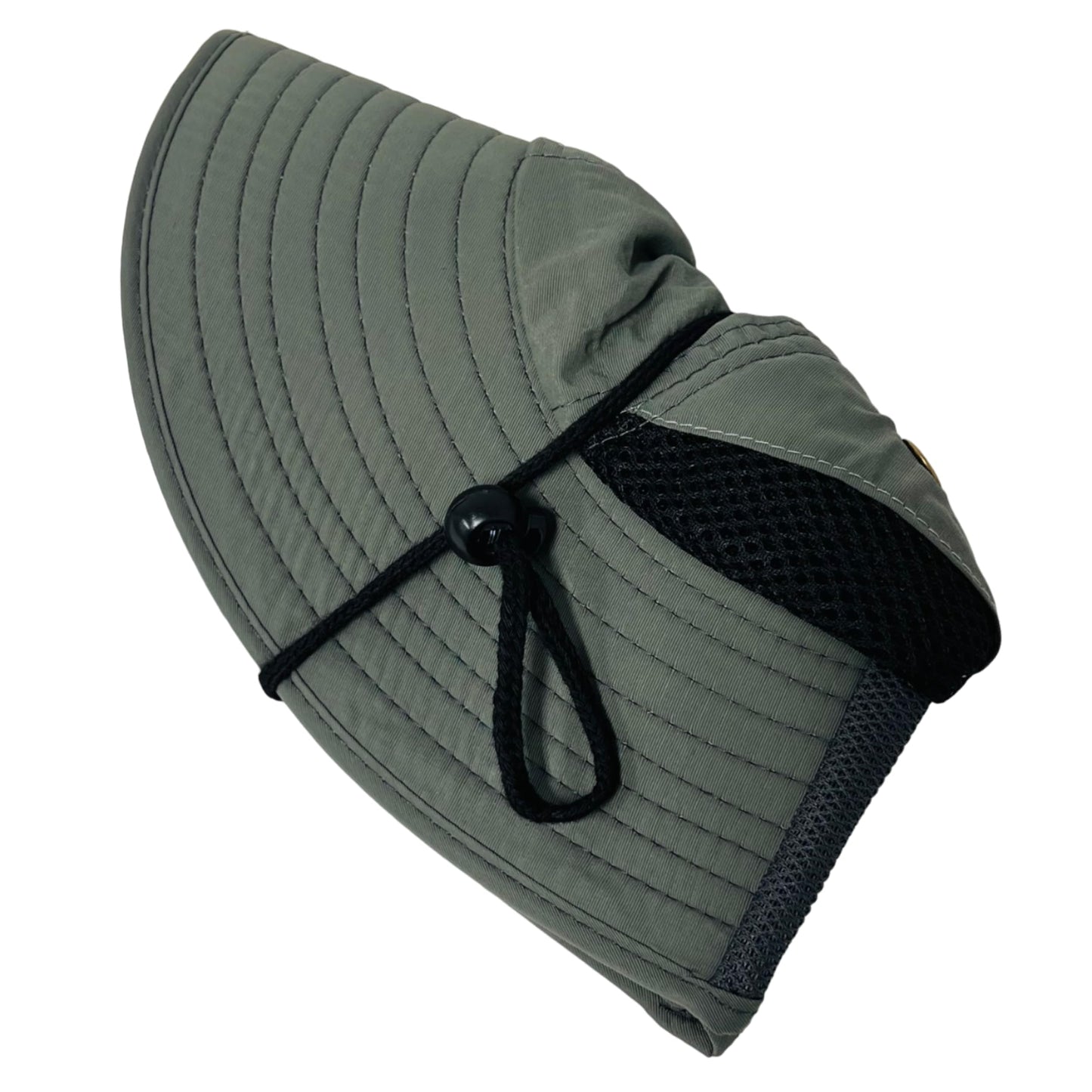 Packable and Adjustable Mesh Boonie Sun Hat with Mesh Neck Flap