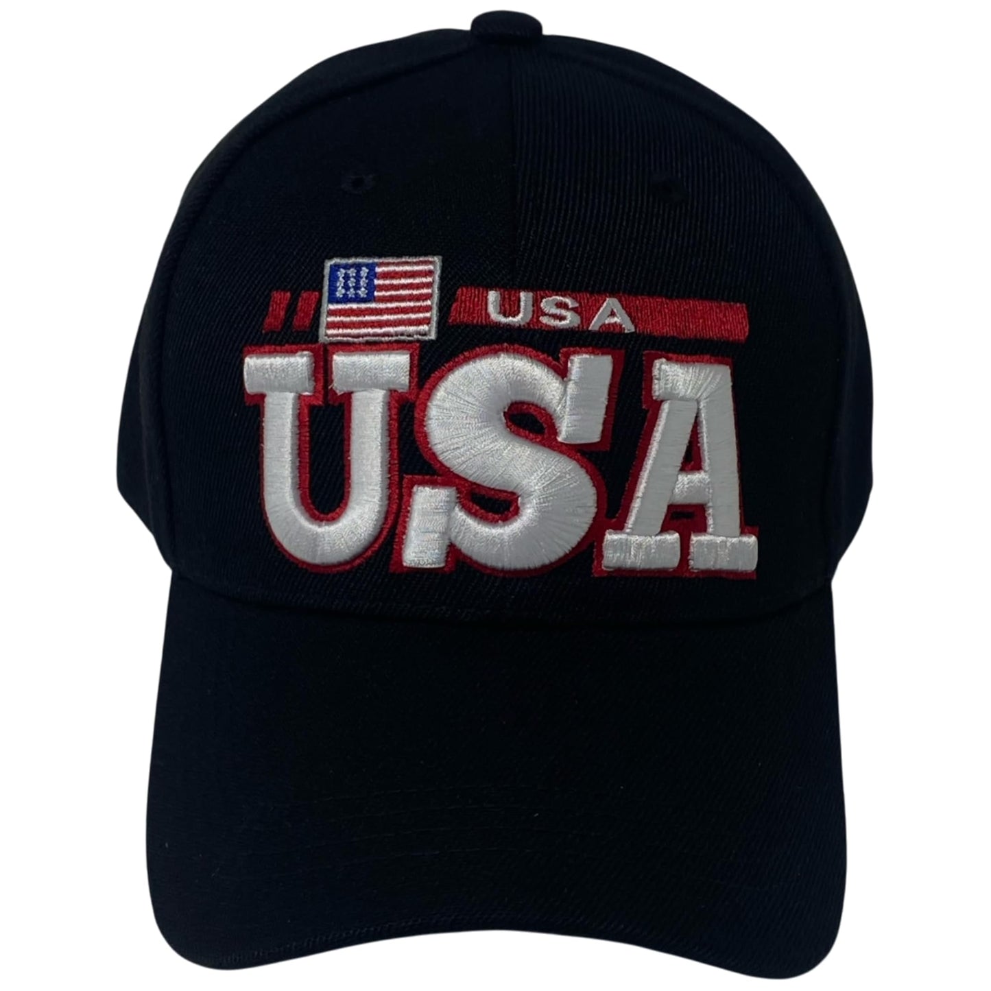 Roytrense Unisex Embroidered USA Flag Hat – Adjustable Patriotic Baseball Cap
