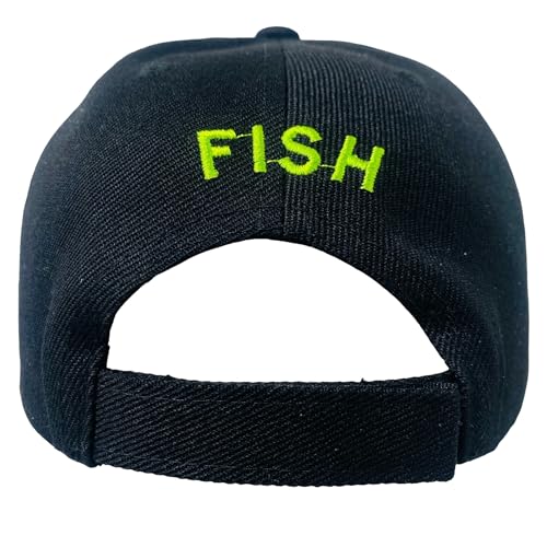 Roytrense Embroidered Perfect Catch Adjustable Fishing Baseball Cap