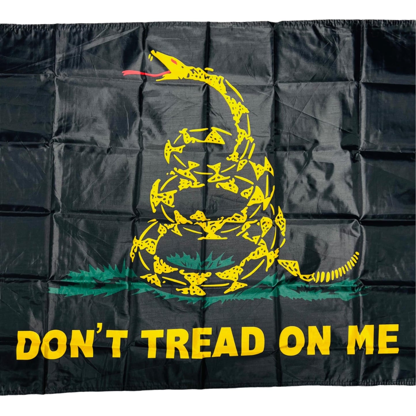 Double Stitched Don’t Tread on Me Black 3X5 Flag