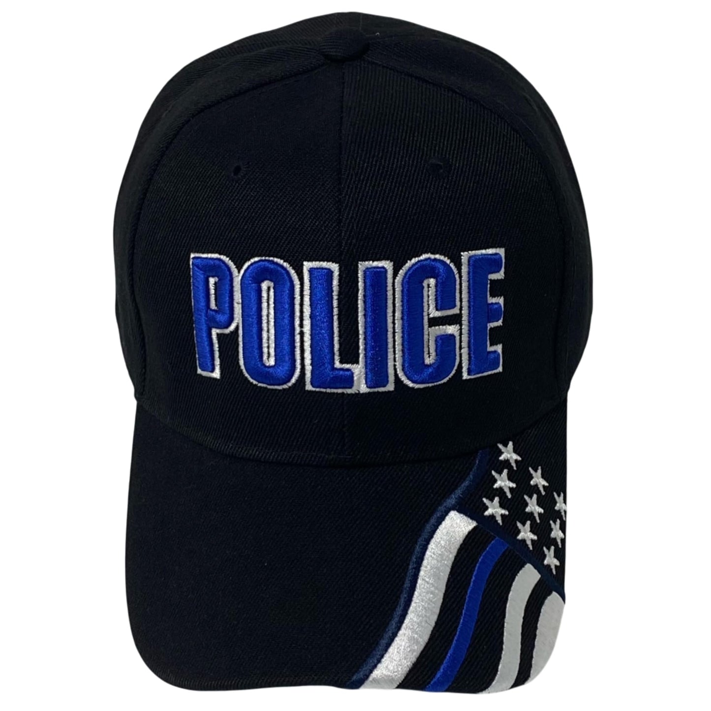 Roytrense Unisex Embroidered Police Baseball Cap – Blue Line Flag Embroidered Bill