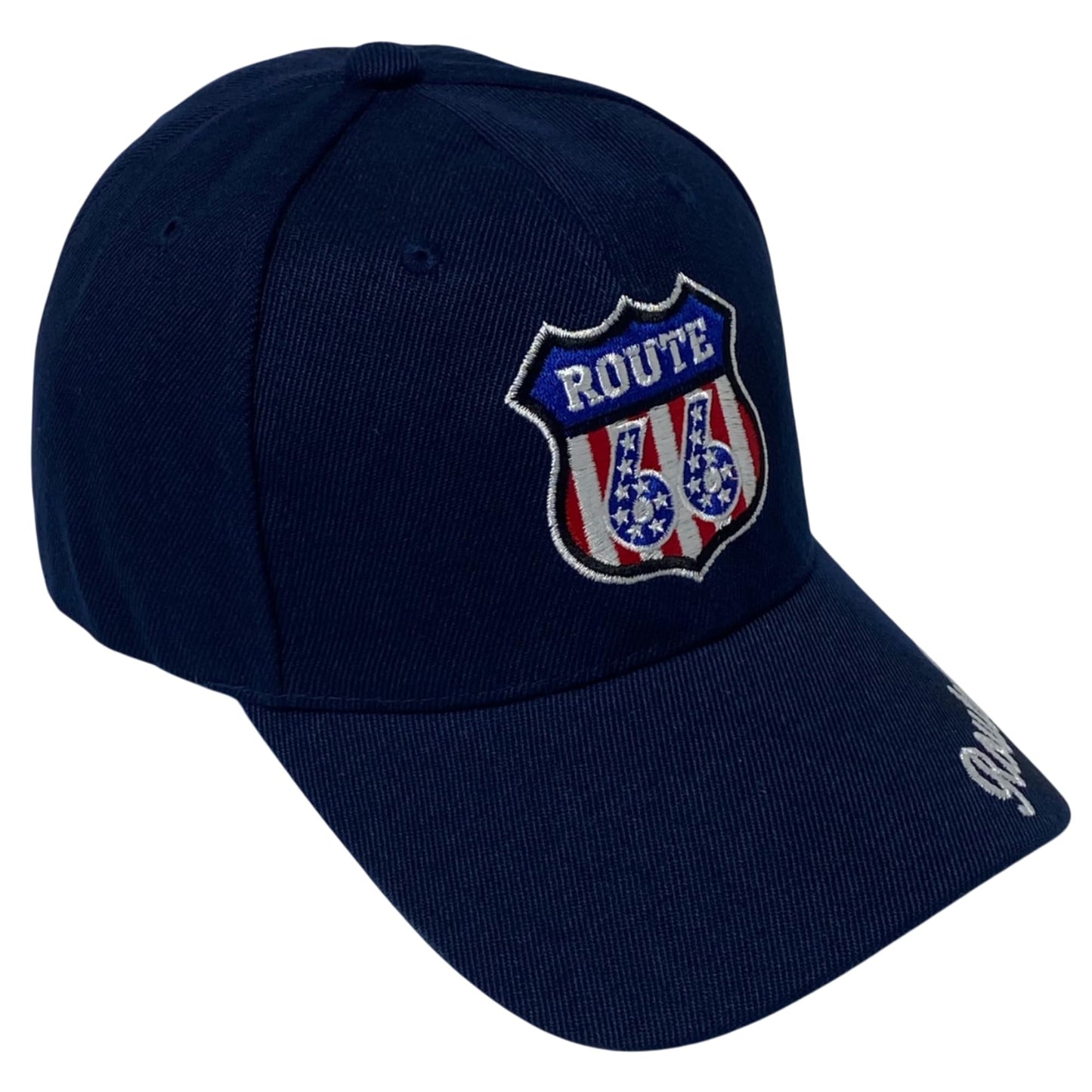 Roytrense Unisex Route 66 Embroidered Baseball Cap - Travel Inspired Adjustable Dad Hat