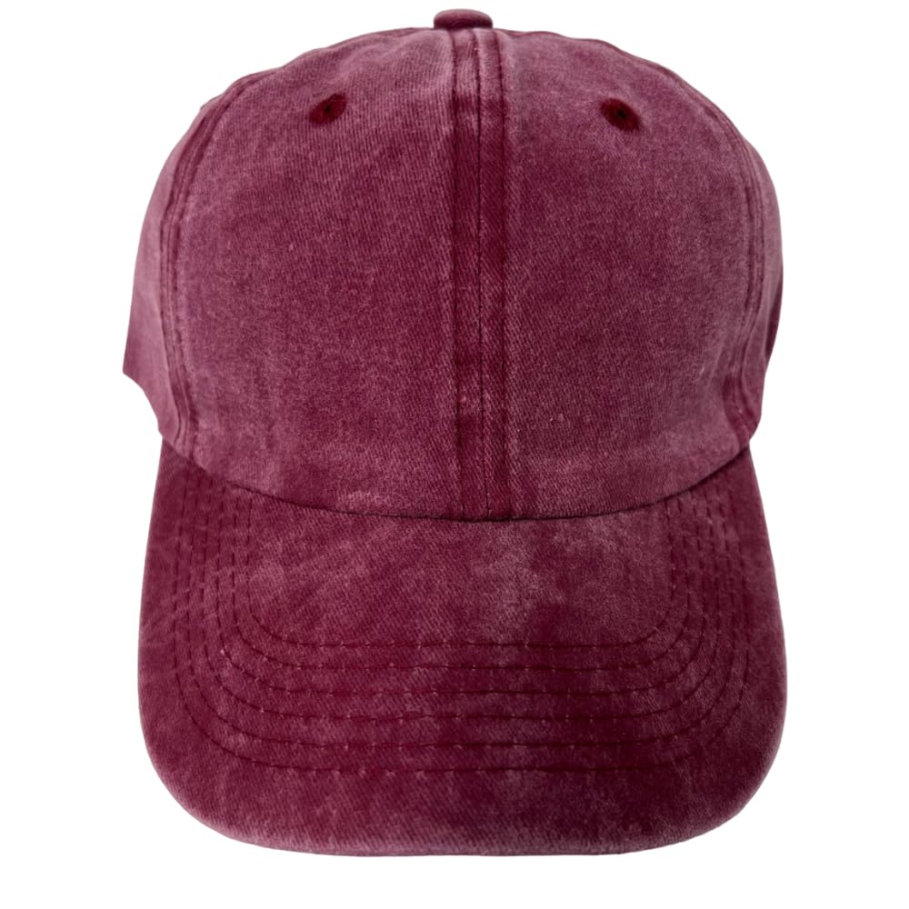 Roytrense Unisex 100% Cotton Washed Low Profile Dad Hat - Adjustable Baseball Cap for Outdoor Activities