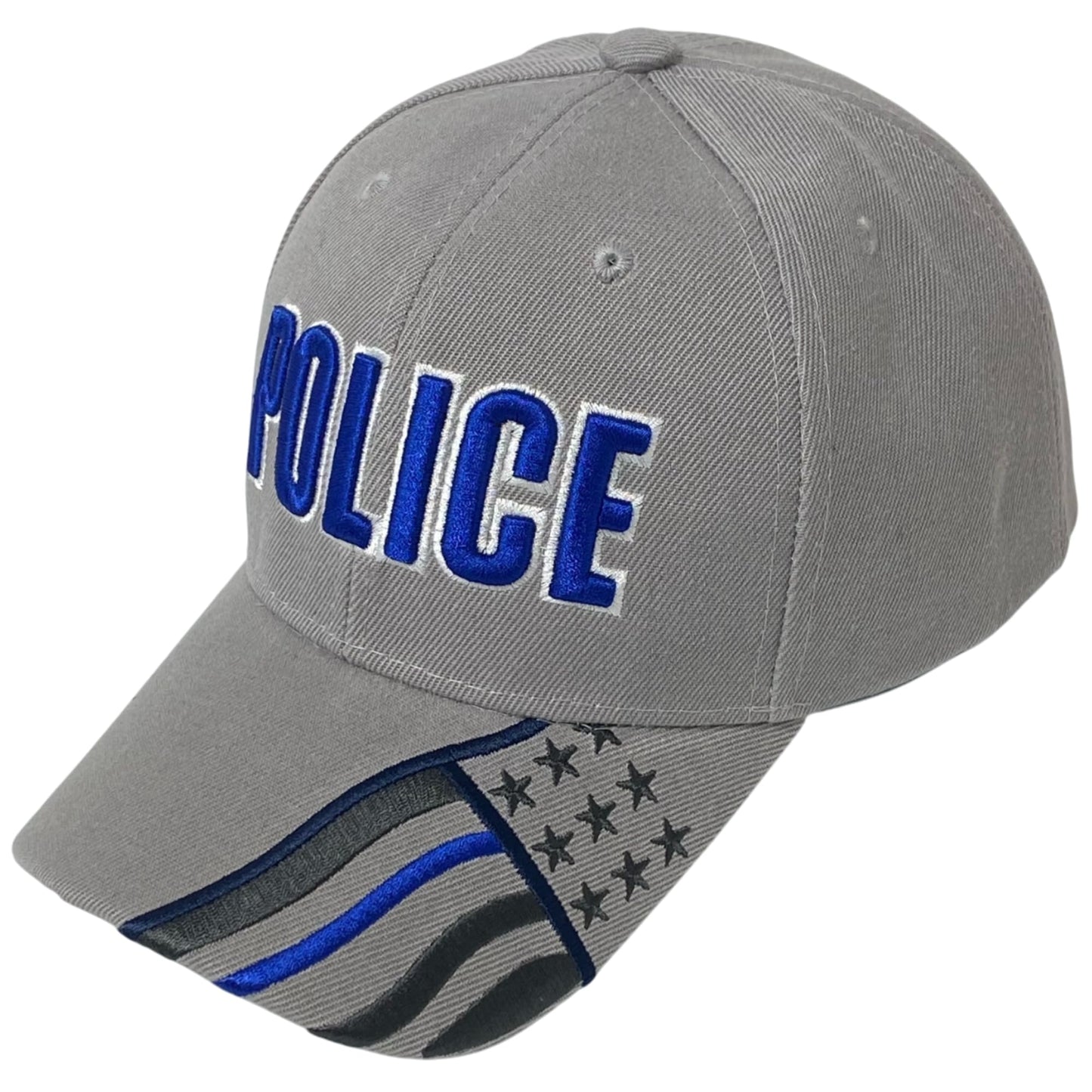 Roytrense Unisex Embroidered Police Baseball Cap – Blue Line Flag Embroidered Bill
