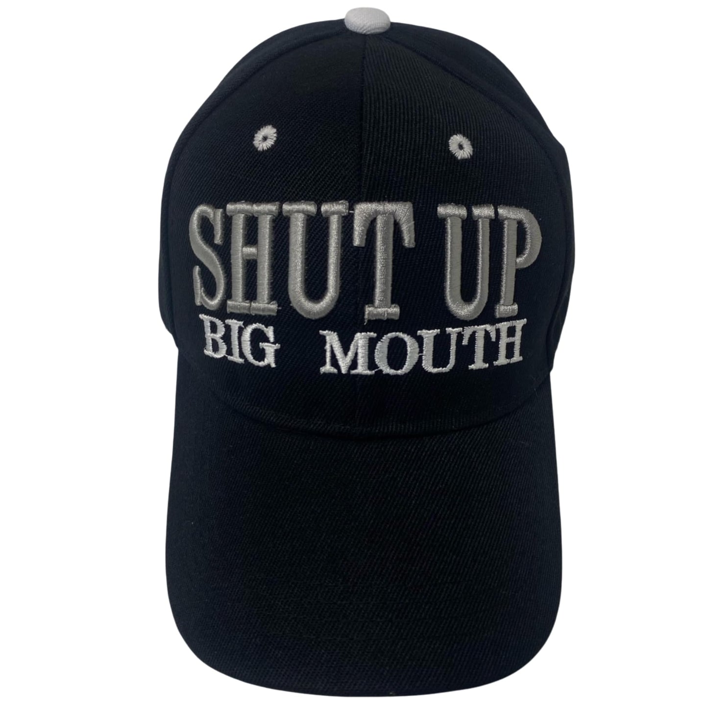 Funny Unisex Embroidered Shut Up Big Mouth Novelty Baseball Cap