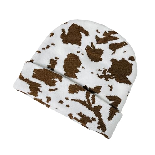 Child Unisex Animal Print Winter Knit Beanie