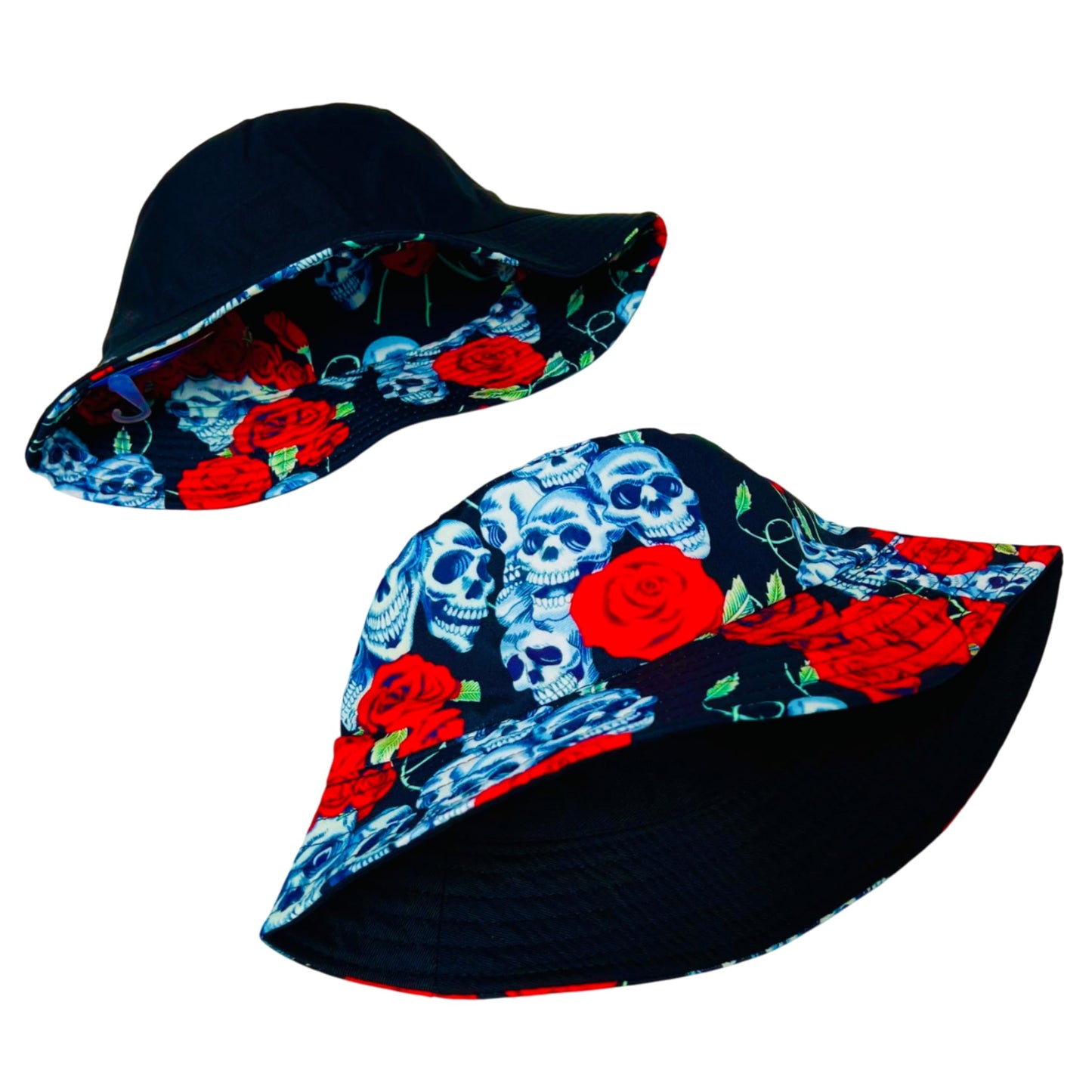 Unisex Bucket Hat Reversible Double-Side-Wear Packable for Travel, Outdoors, and Beach