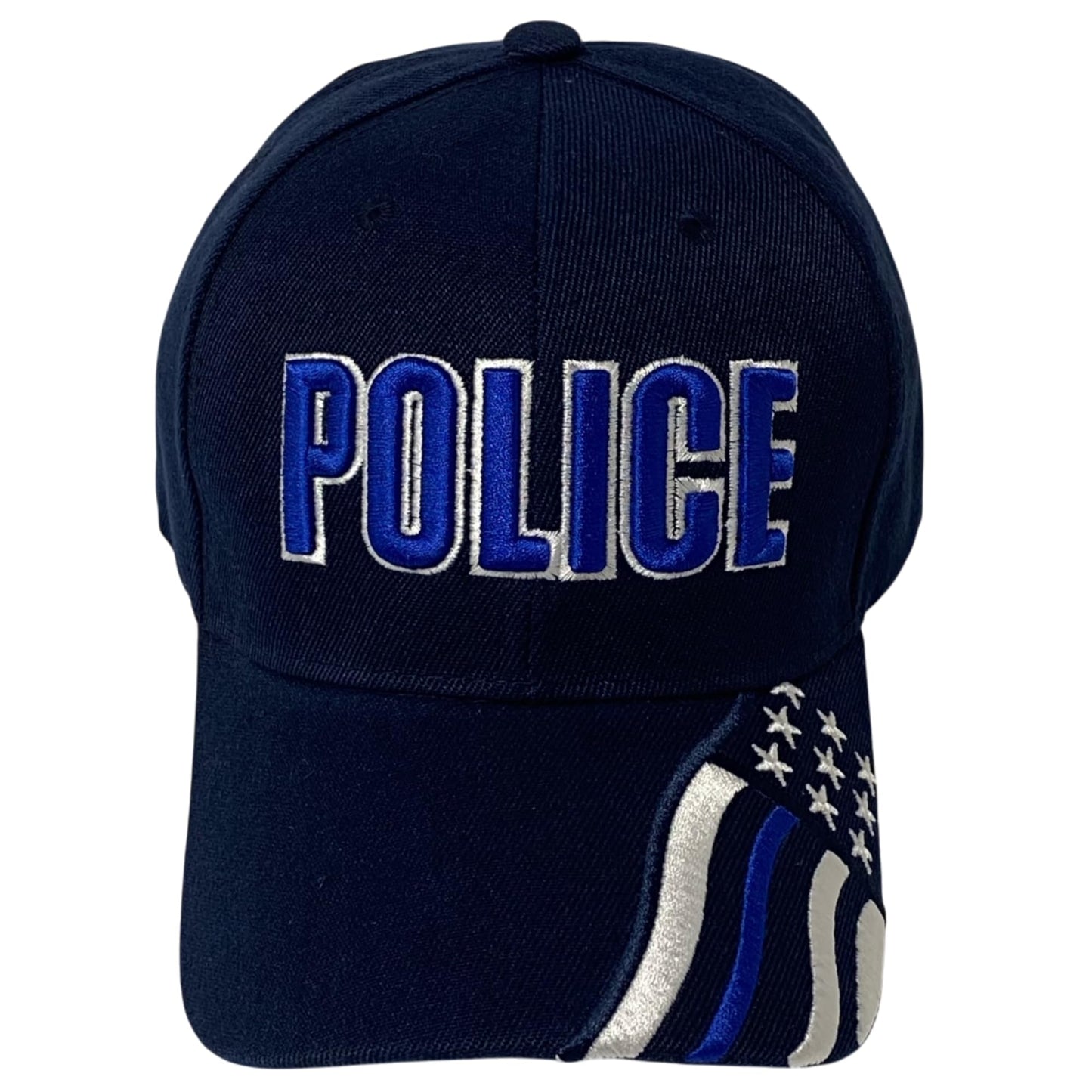 Roytrense Unisex Embroidered Police Baseball Cap – Blue Line Flag Embroidered Bill