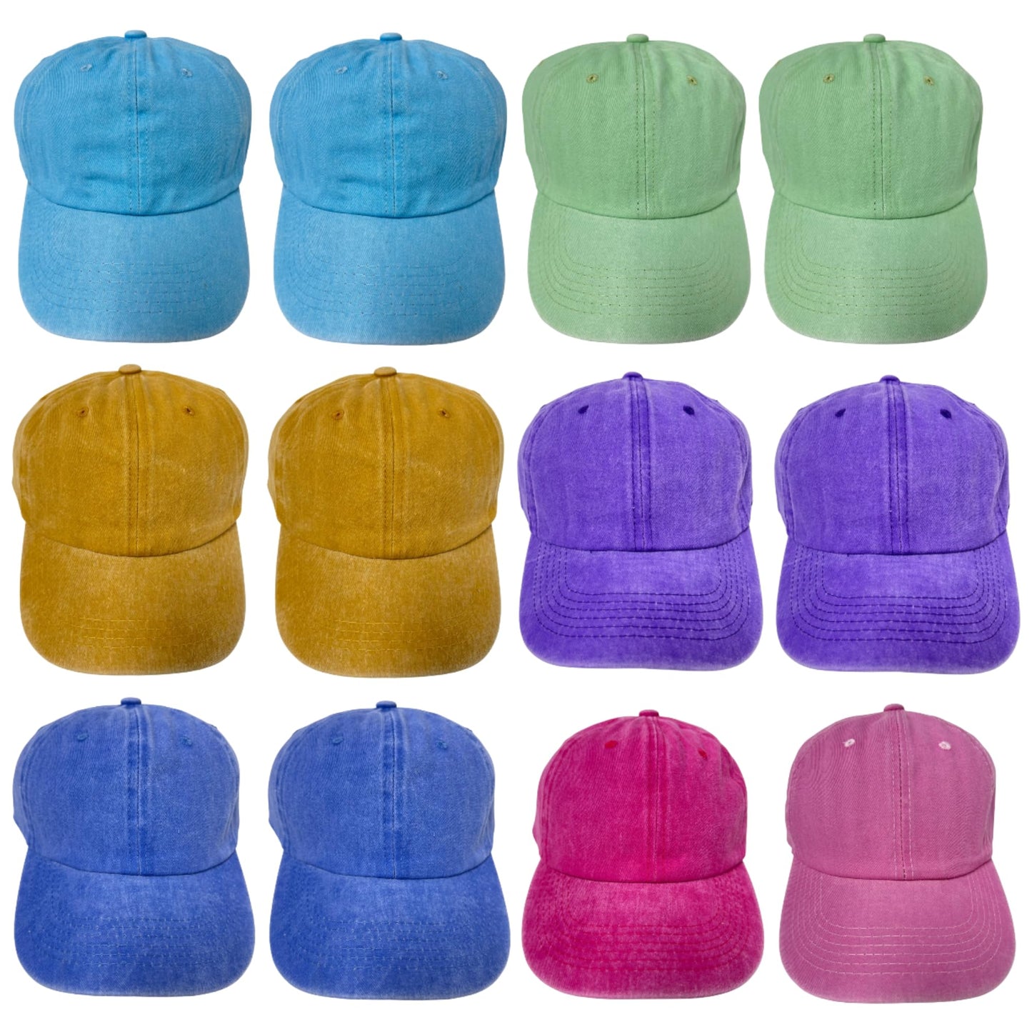 Roytrense Unisex 100% Cotton Washed Low Profile Dad Hat - Adjustable Baseball Cap for Outdoor Activities