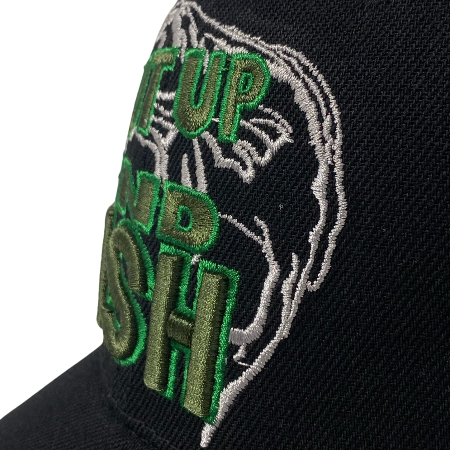 Roytrense Unisex Embroidered Shut Up and Fish Baseball Cap – Adjustable Outdoor Fishing Hat