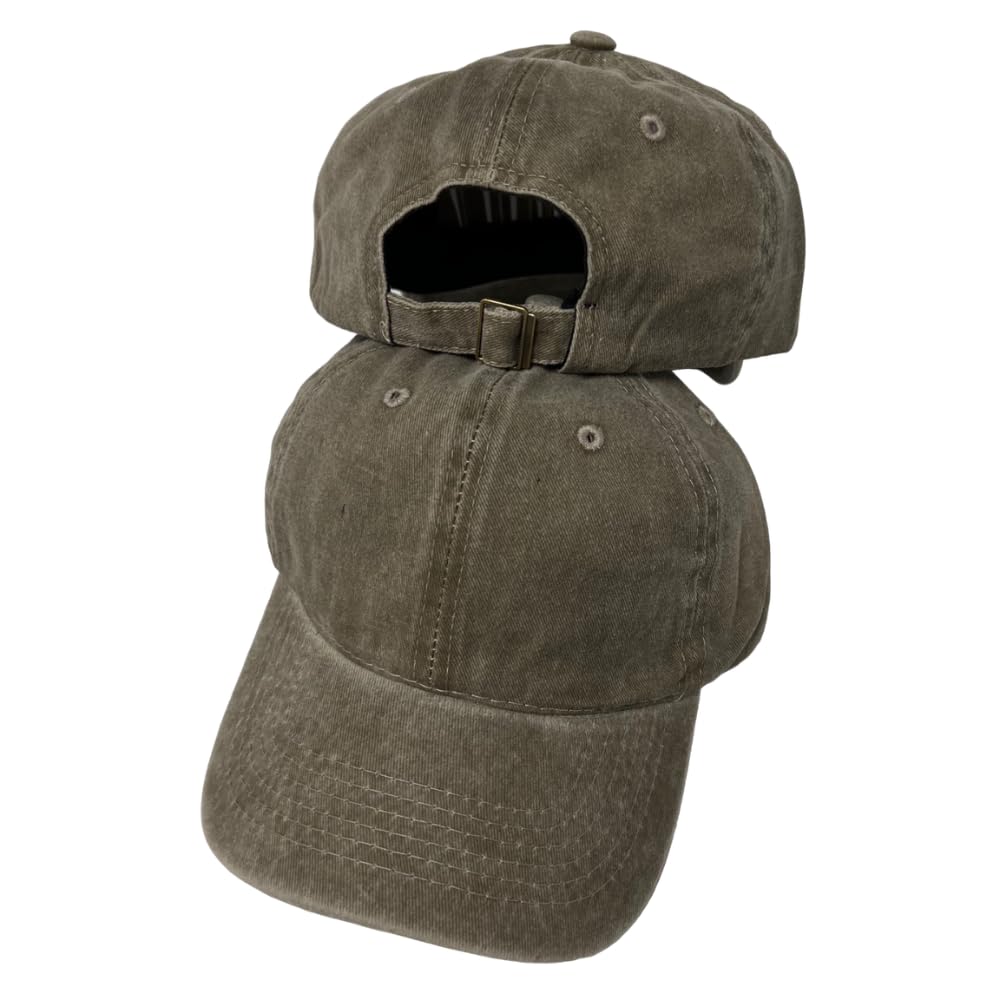 Roytrense Unisex 100% Cotton Washed Low Profile Dad Hat - Adjustable Baseball Cap for Outdoor Activities