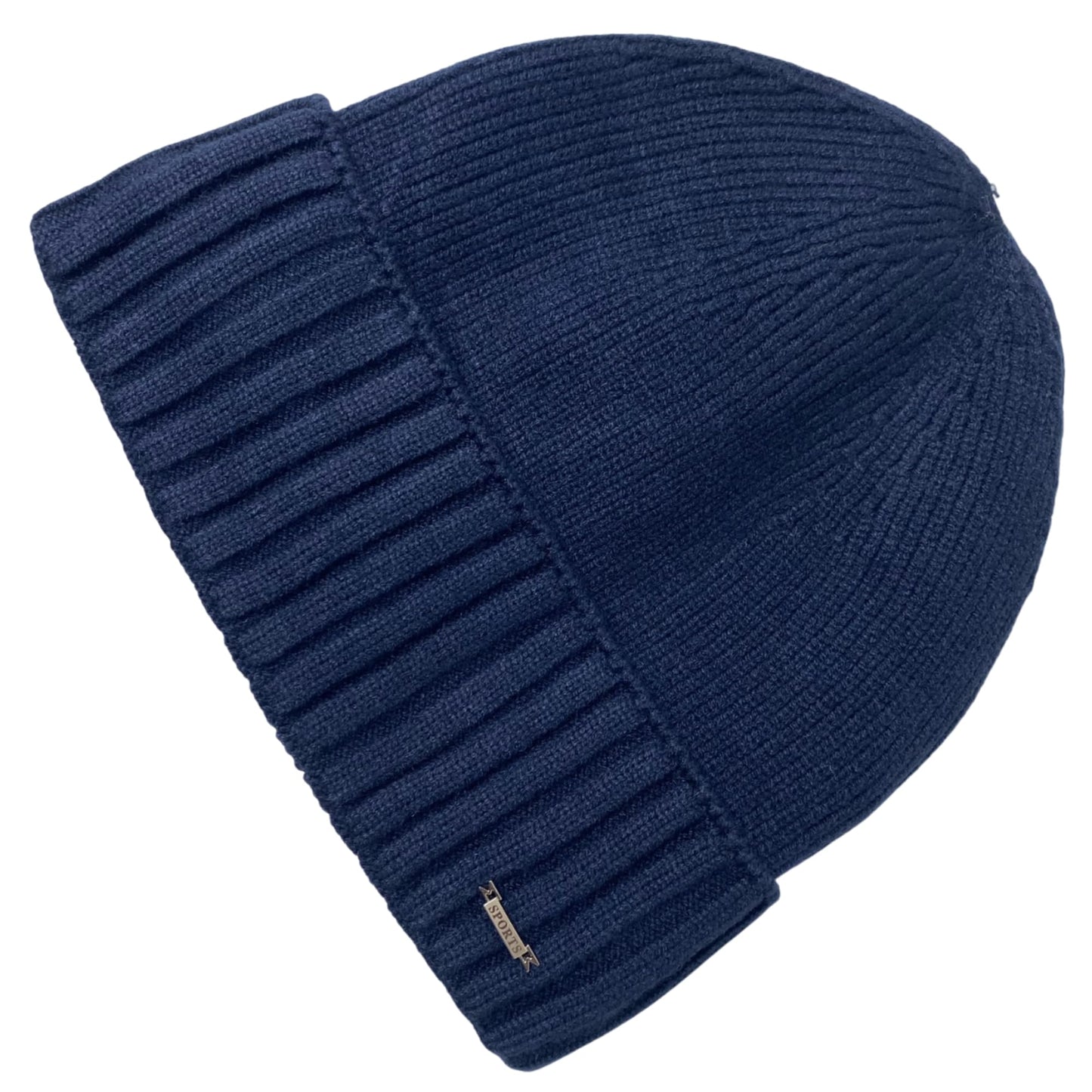 Super Soft Plush-Lined Solid Color Knitted Sport Cuffed Winter Hat