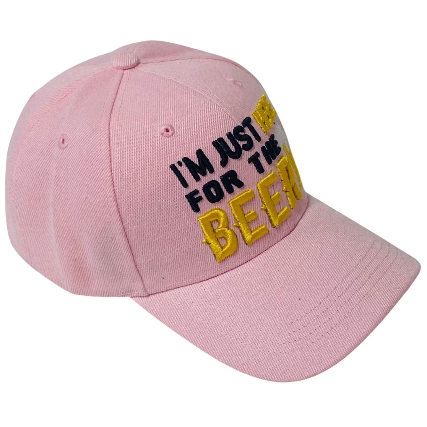 I'm Just Here for The Beer Embroidered Baseball Cap – Unisex Adjustable Dad Hat