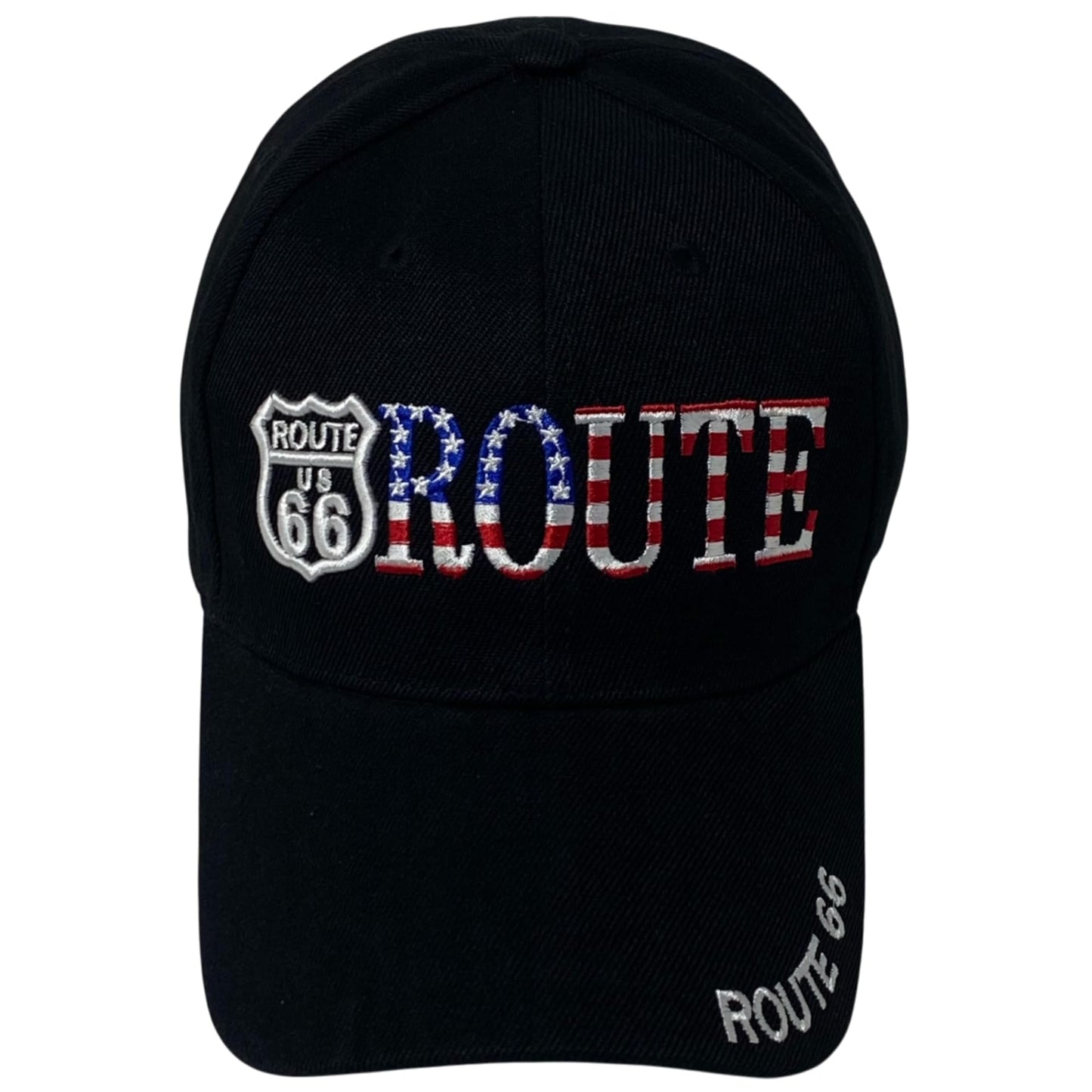 Roytrense Unisex Americana Route 66 Embroidered Baseball Cap - Travel Inspired Adjustable Dad Hat